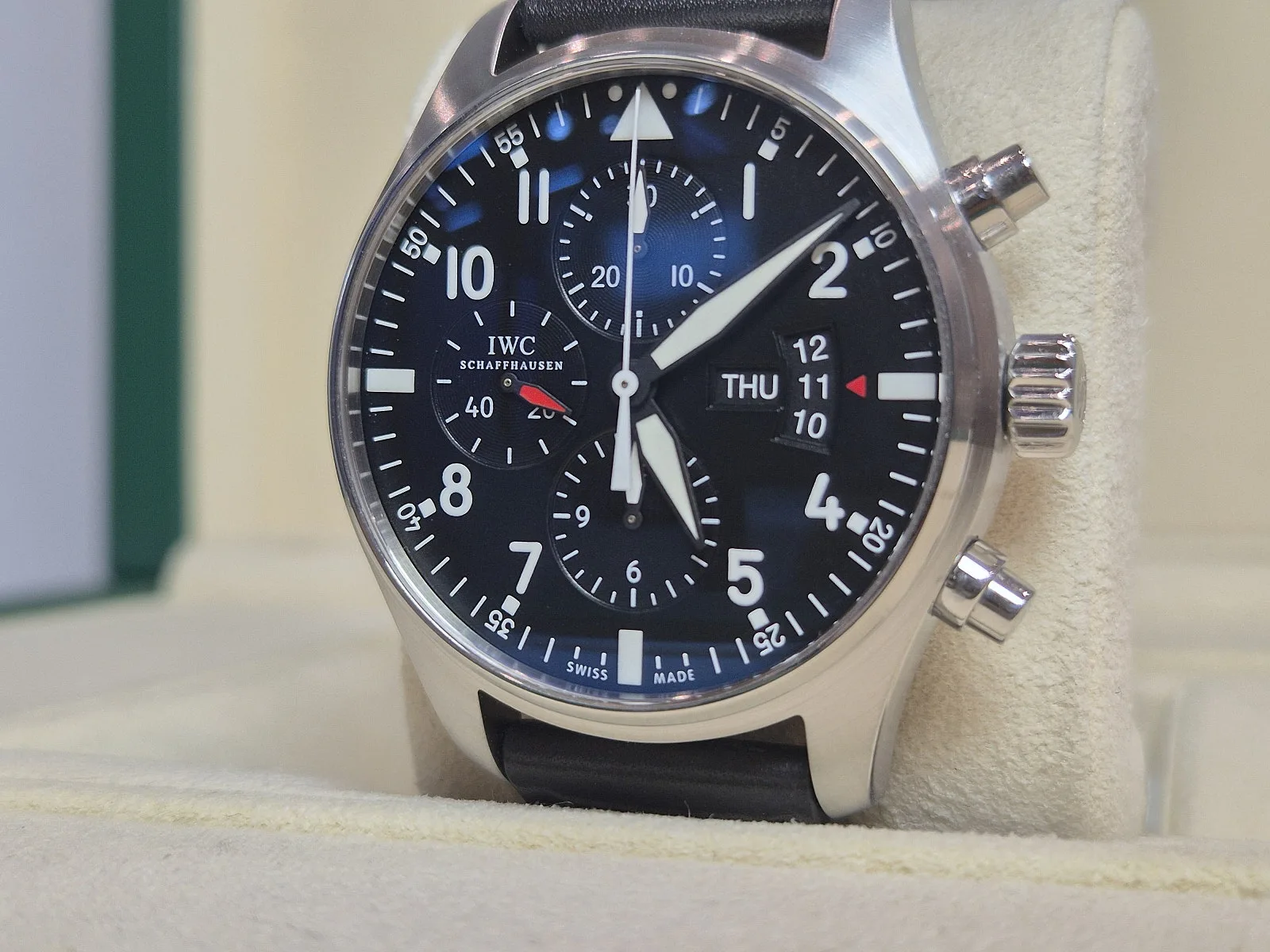 IWC 파일럿 크로노그래프 검판 43mm IW377701 2013 사진 2