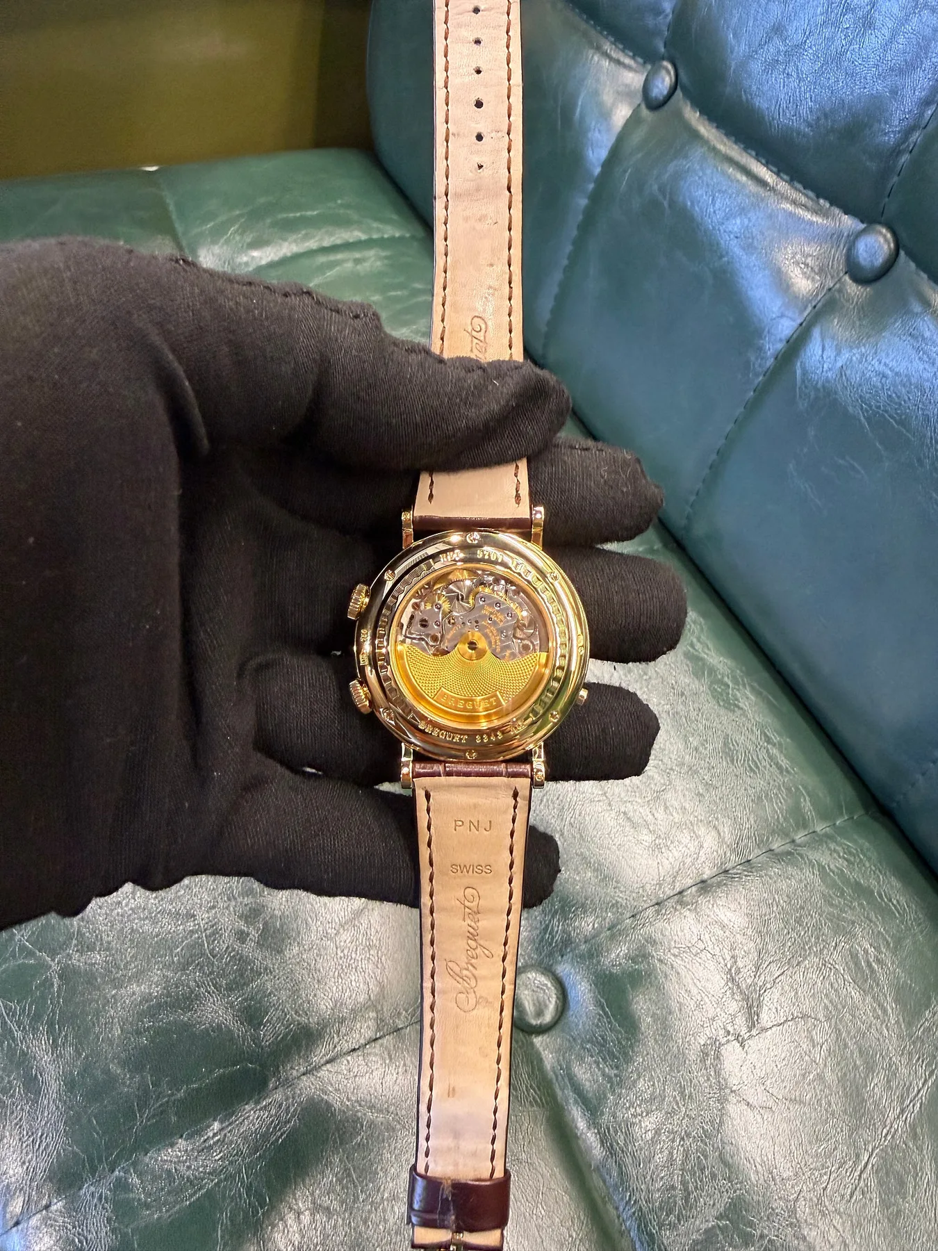 브레게 클래지크 5707 알람 옐로우골드 39mm 2000 사진 5