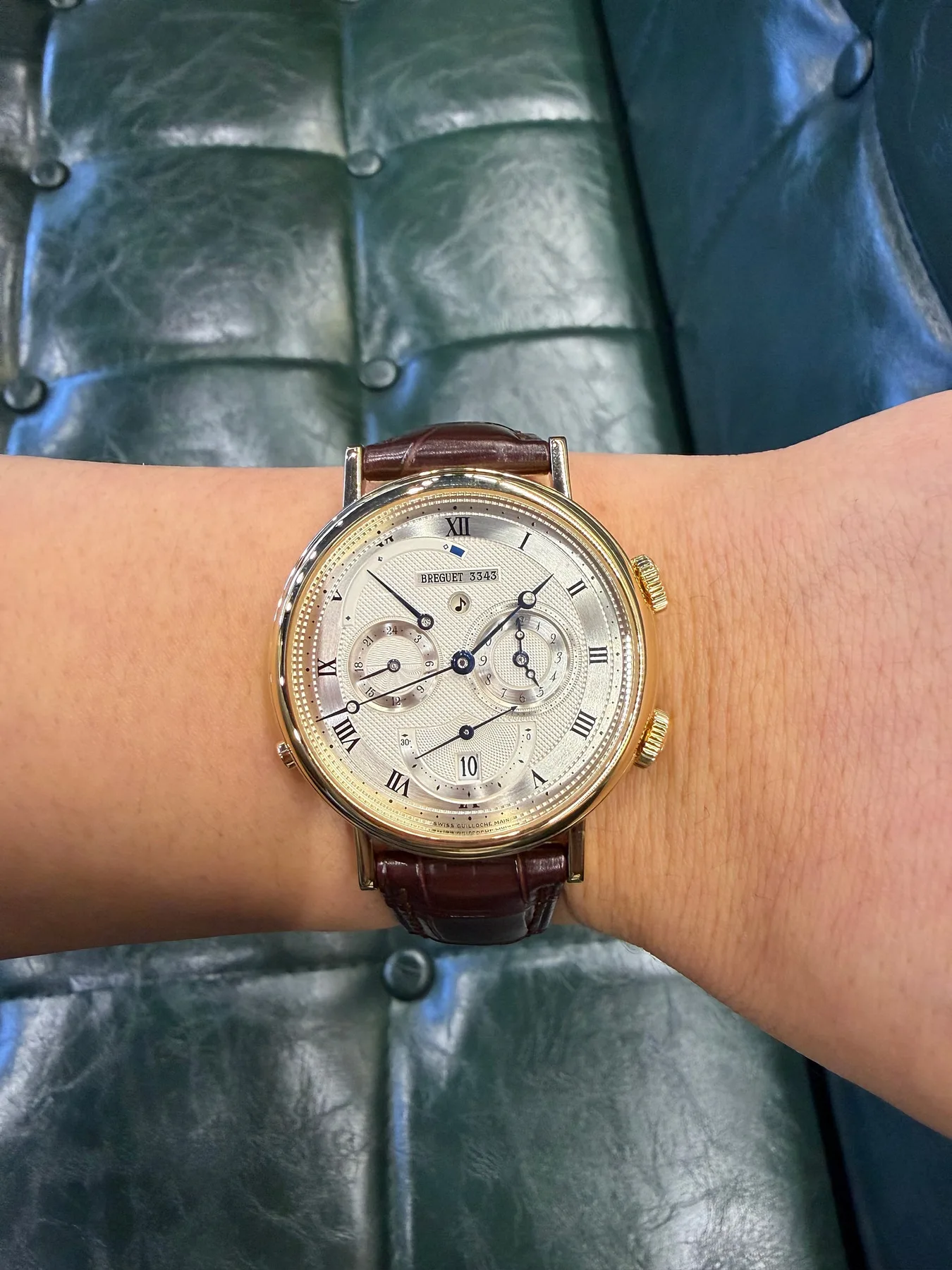 브레게 클래지크 5707 알람 옐로우골드 39mm 2000 사진 6