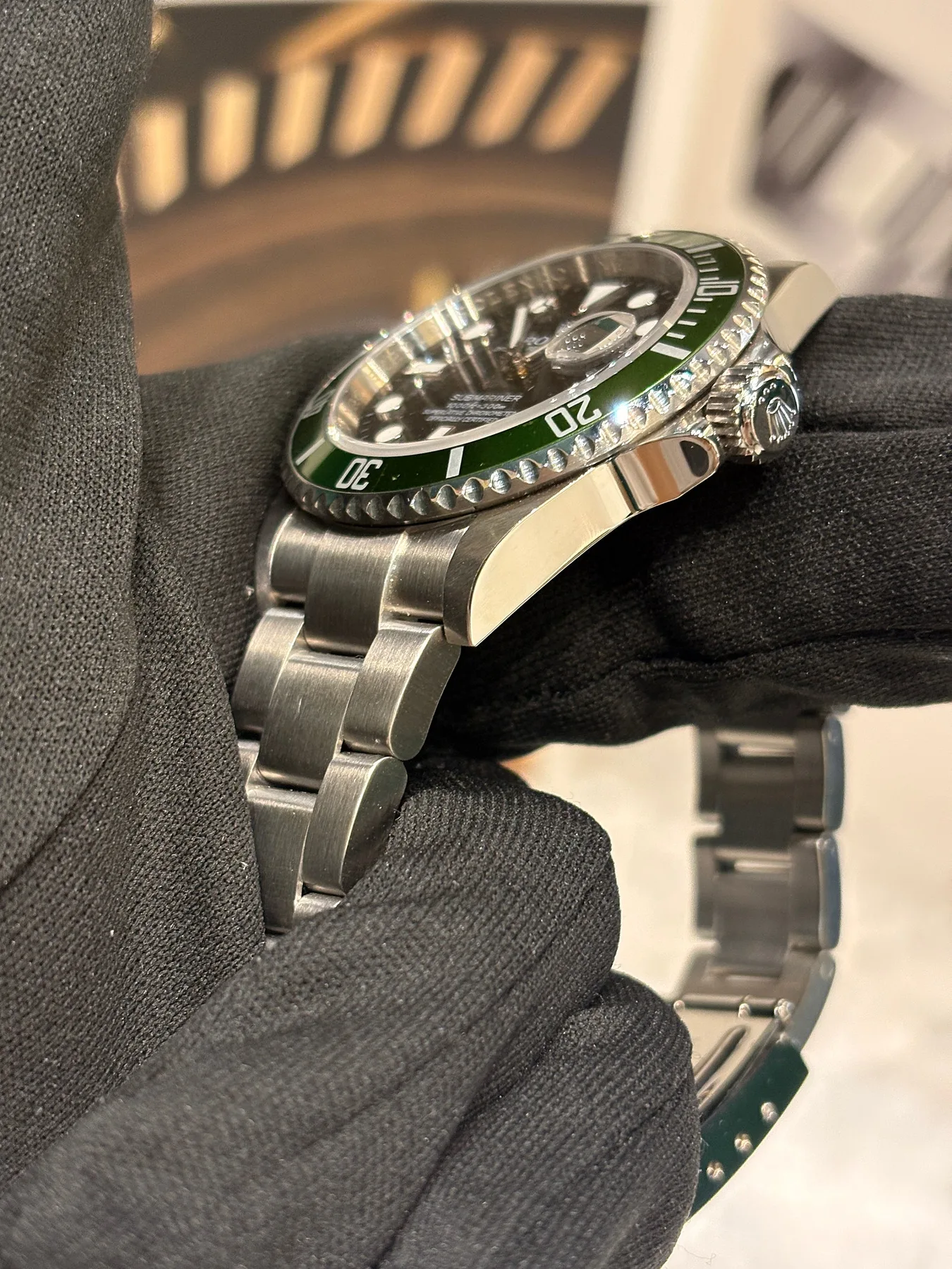 롤렉스 서브마리너 스틸 그린 40mm 16610LV 2009 사진 3