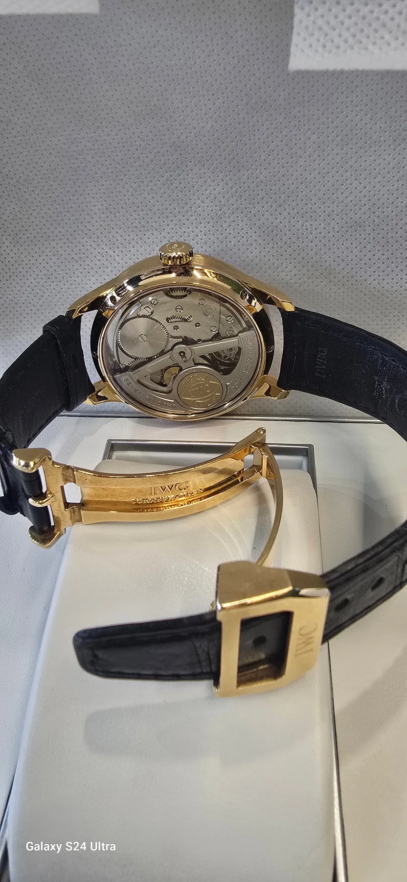 IWC 퍼펙추얼 캘린더 18K 로즈골드 검판 사진 2