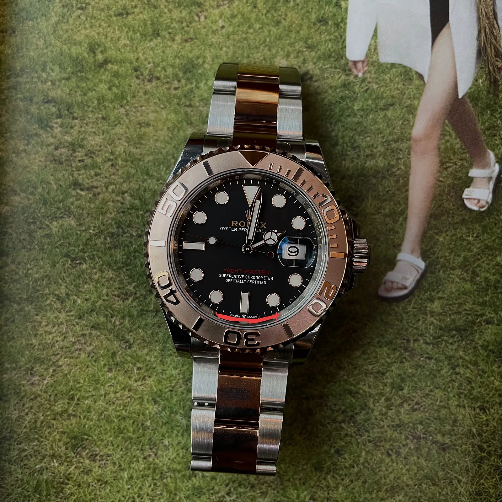 롤렉스 요트마스터1 126621 검판 40mm 로즈골드 콤비 2024 사진 1