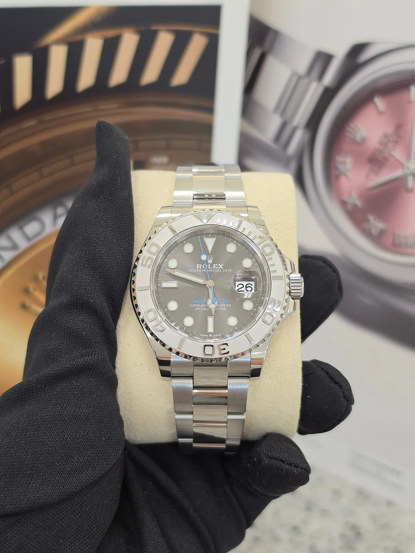 롤렉스 요트마스터 스틸 오이스터 슬레이트 40mm 126622 2020 사진 2