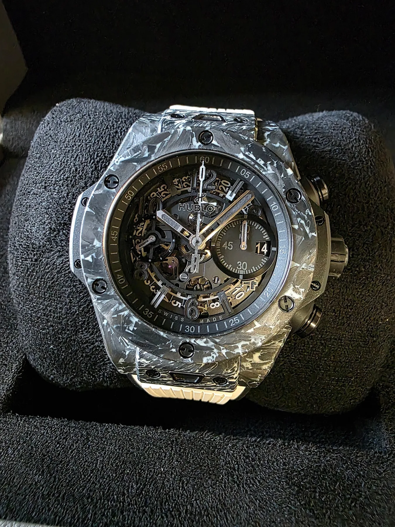 위블로 빅뱅 유니코 카본 화이트 44mm 2022 사진 1