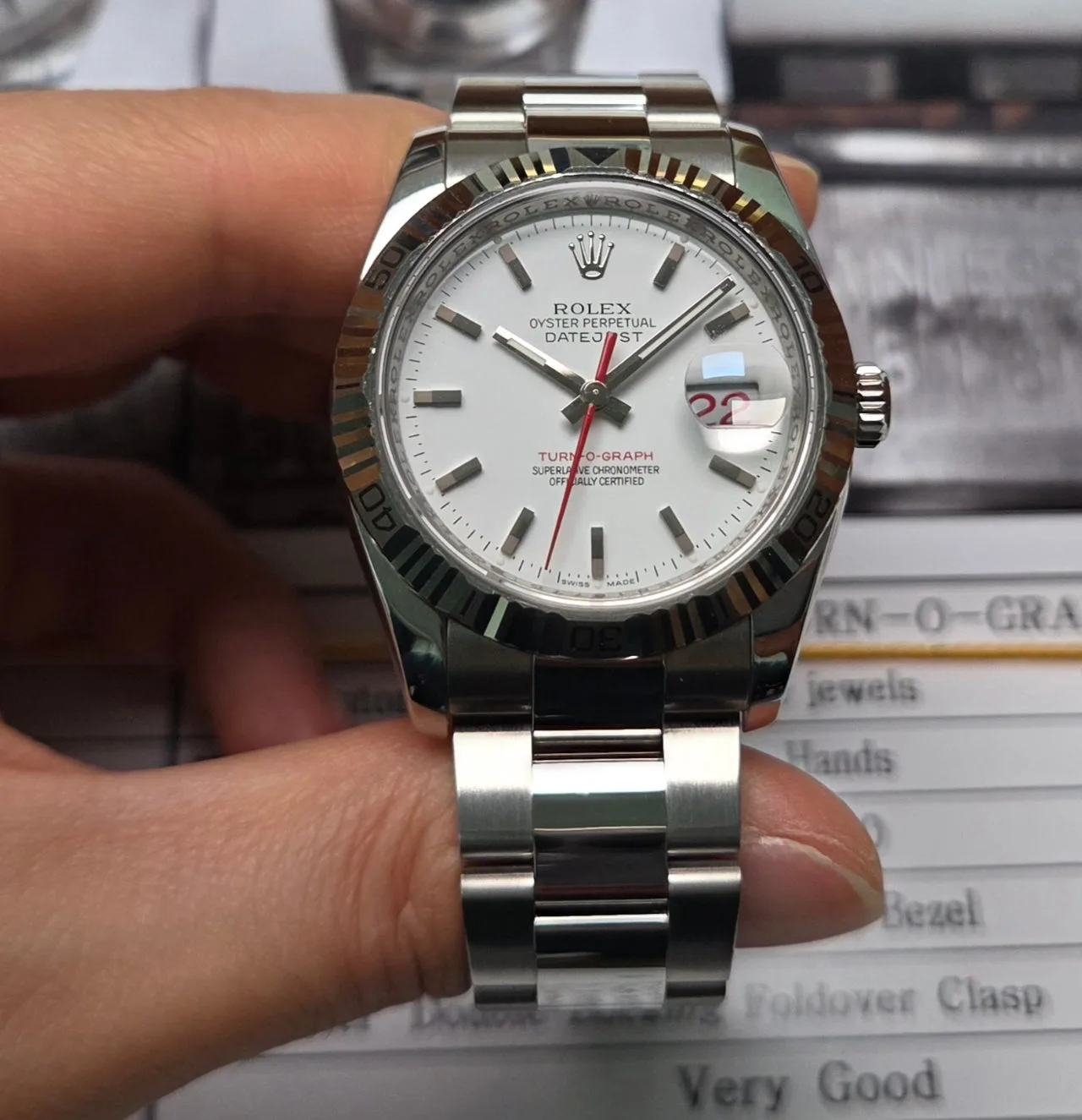 롤렉스 데이저스트 턴오그래프 Ref.116264 흰판 2004 사진 8