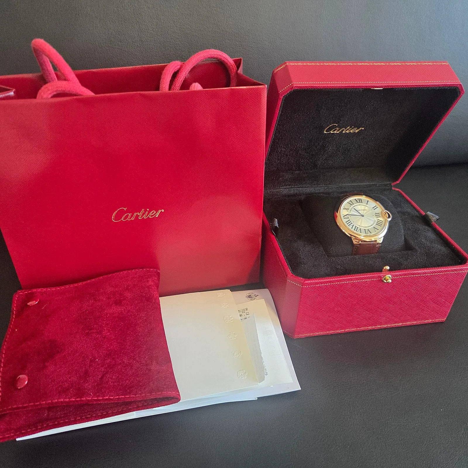 까르띠에 발롱블루 46MM 18K금통 수동 2012 사진 1