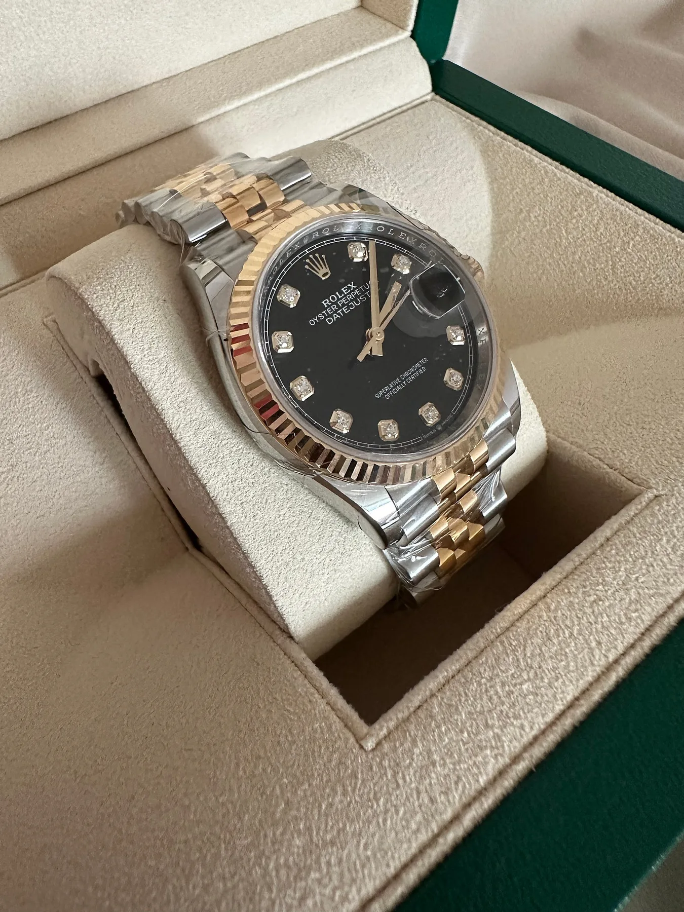 롤렉스 데이저스트 36mm 검판 골드 콤비 2021 사진 2