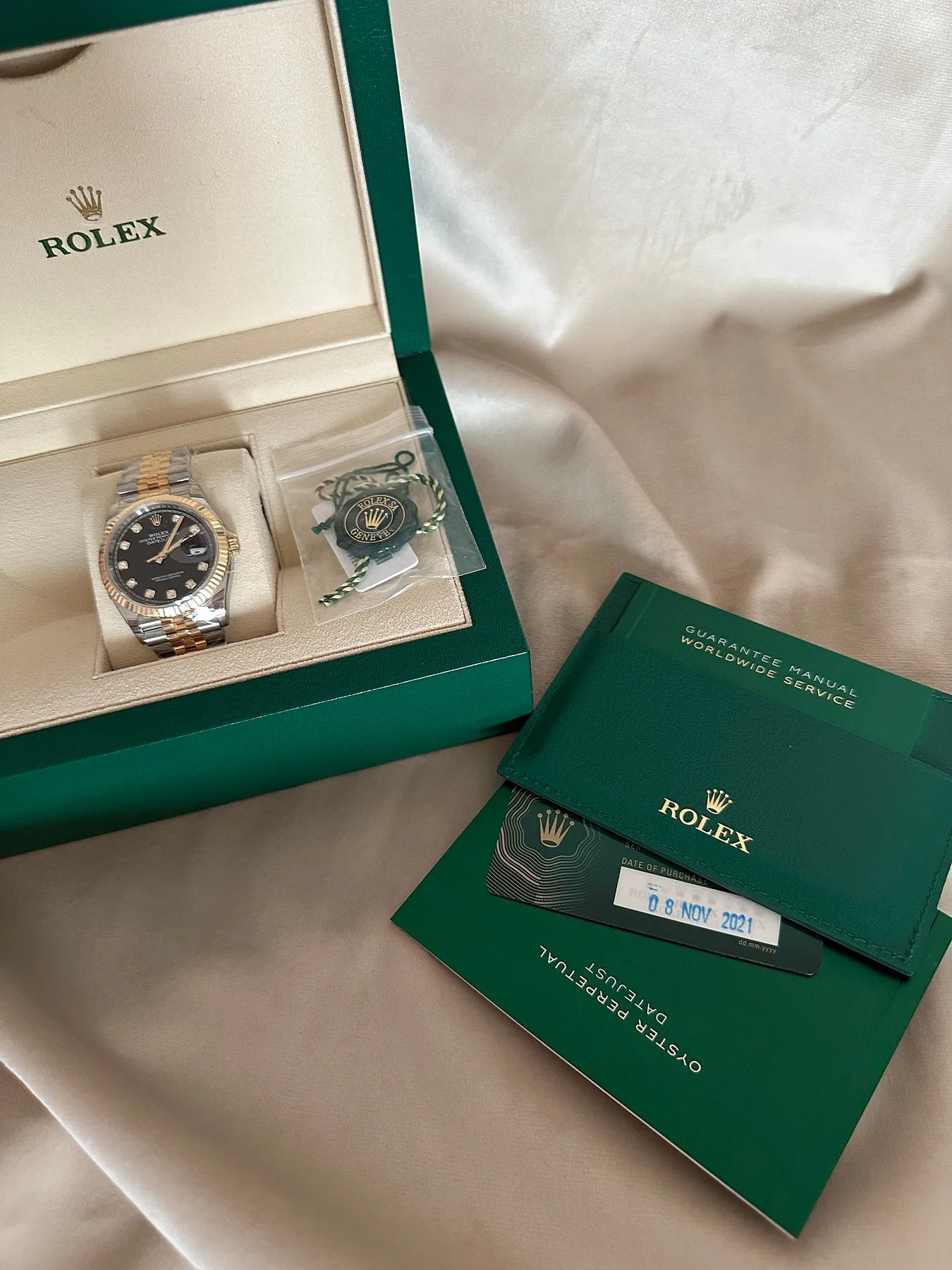 롤렉스 데이저스트 36mm 검판 골드 콤비 2021 사진 5