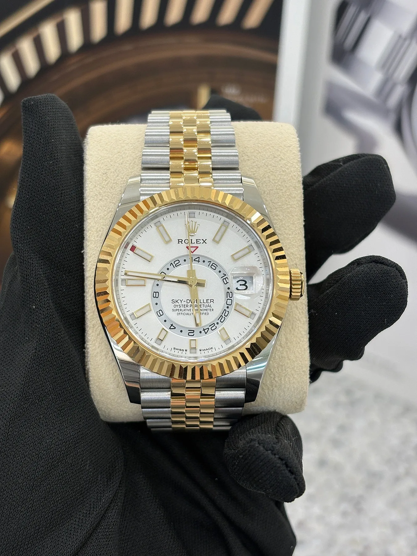 롤렉스 스카이드웰러 콤비 쥬빌레 흰판 인덱스 42mm 336933 2023 사진 2