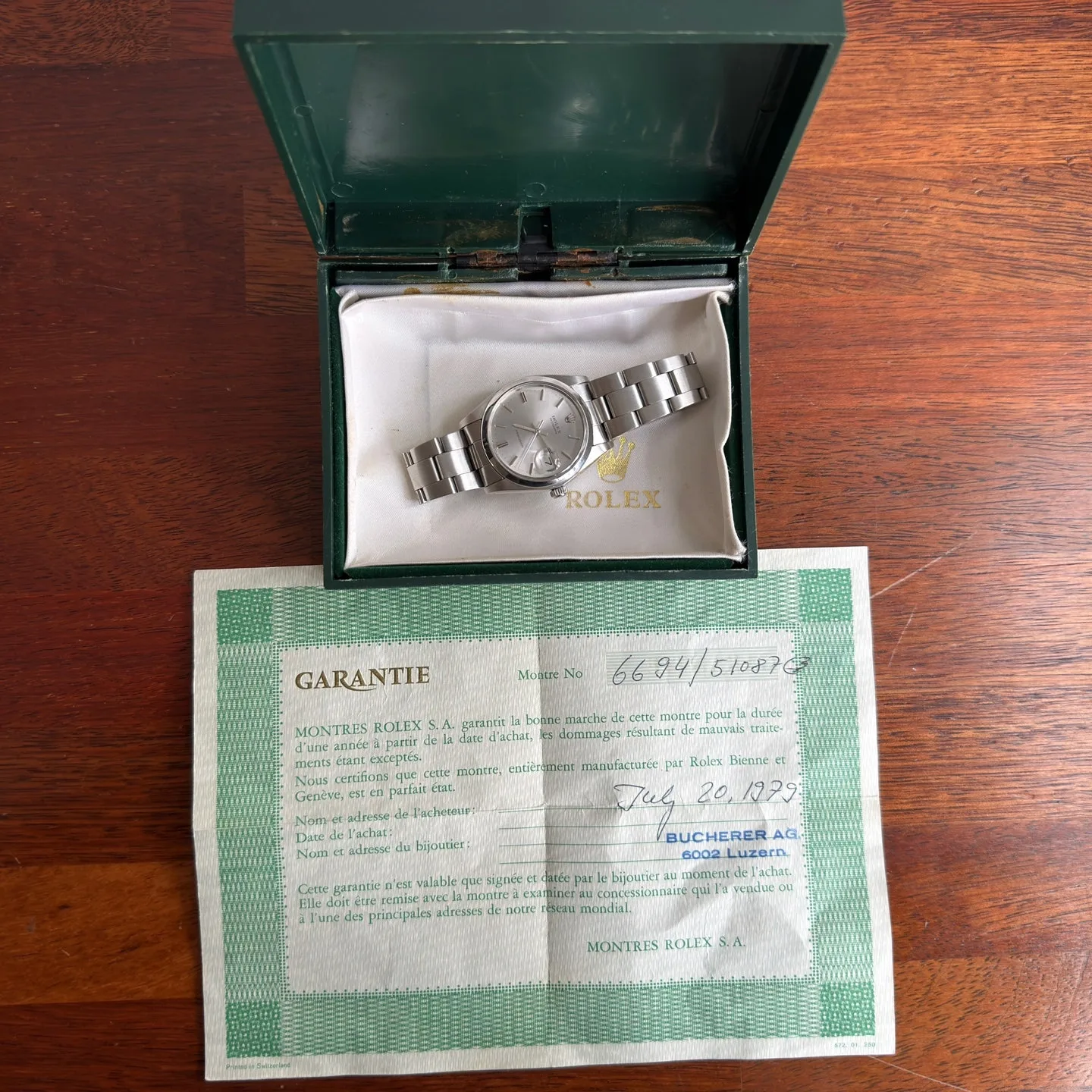 롤렉스 6694 오이스터 데이트 1979 사진 1