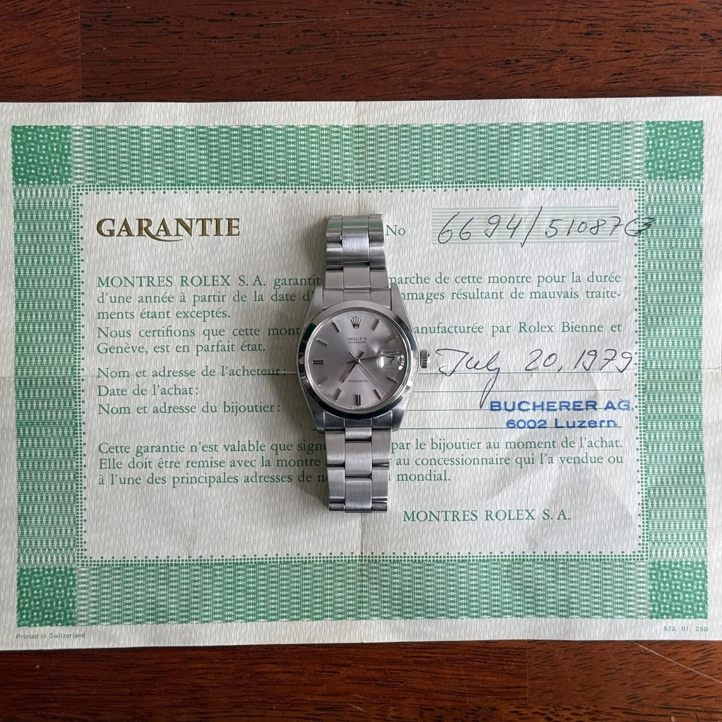 롤렉스 6694 오이스터 데이트 1979 사진 2