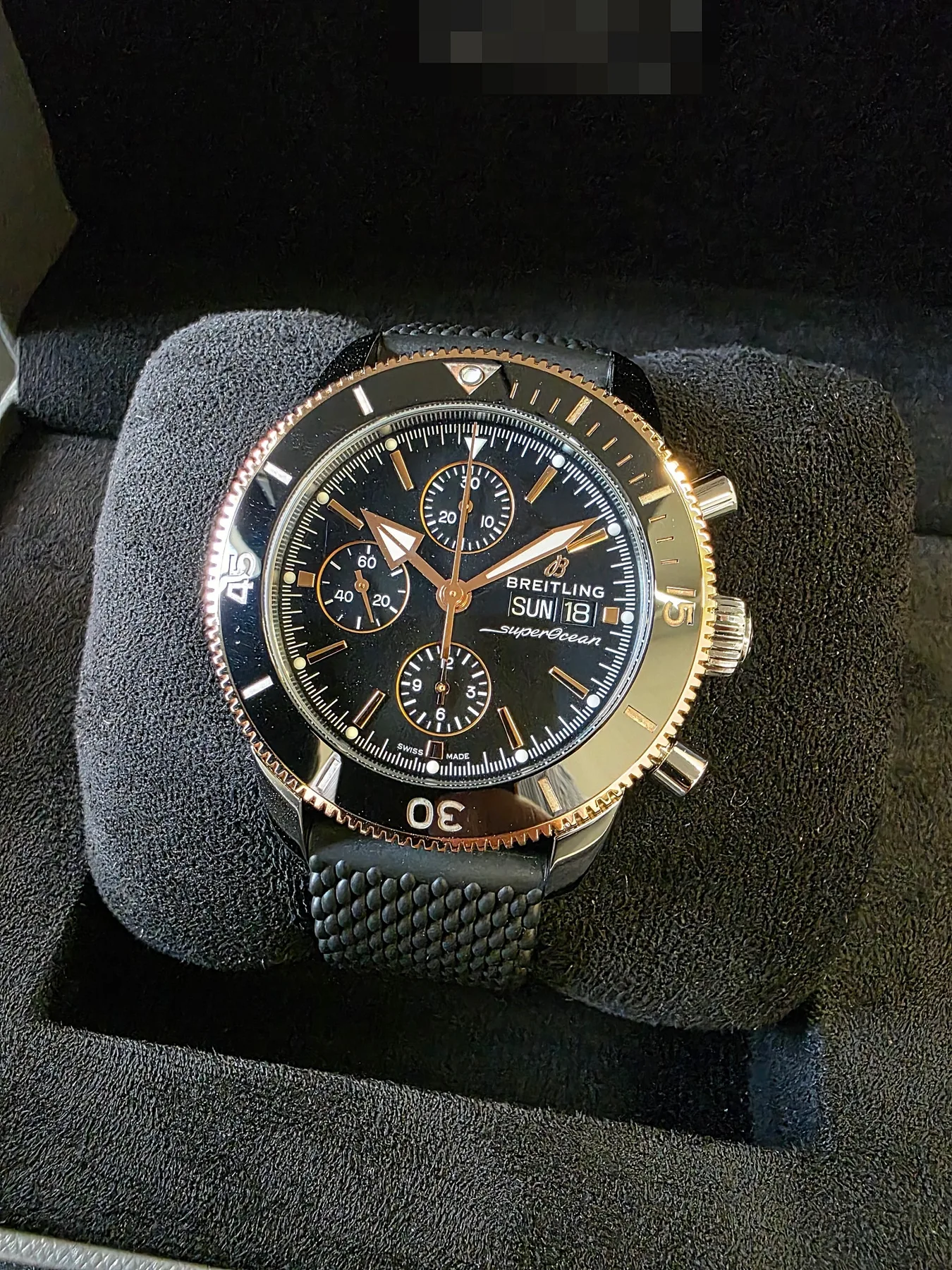 브라이틀링 슈퍼오션 헤리티지 II 크로노그래프 44mm 베젤 콤비 사진 1