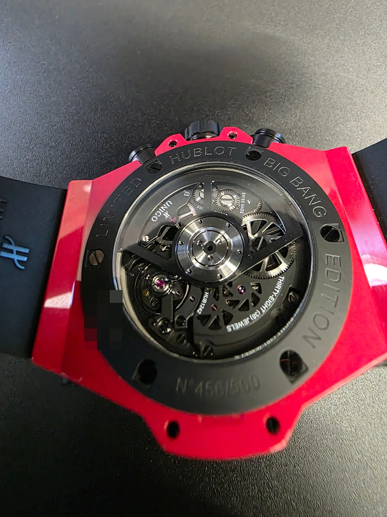 위블로 빅뱅 유니코 레드 매직 42mm 500피스 한정판 에디션 2021 사진 4