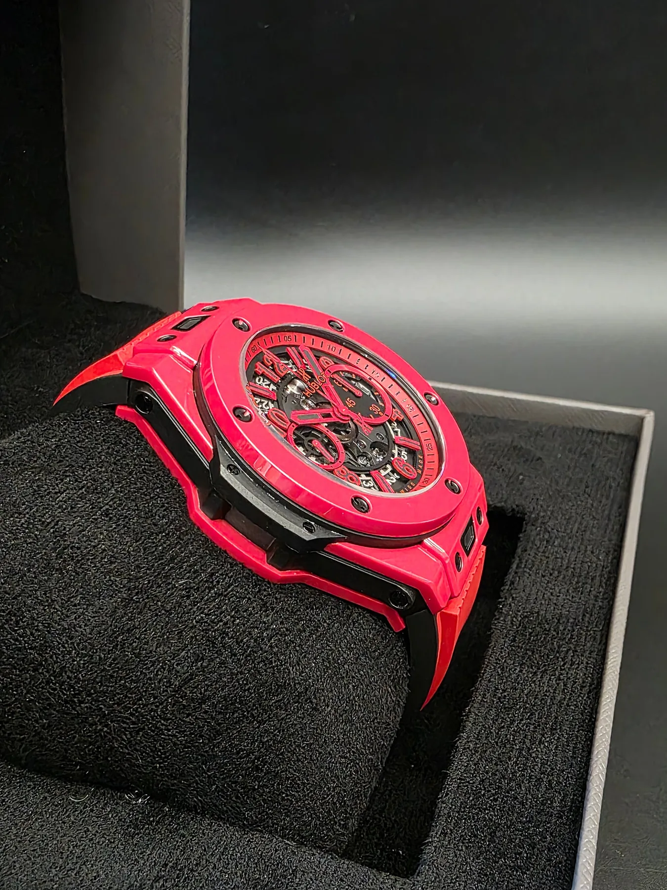 위블로 빅뱅 유니코 레드 매직 42mm 500피스 한정판 에디션 2021 사진 6