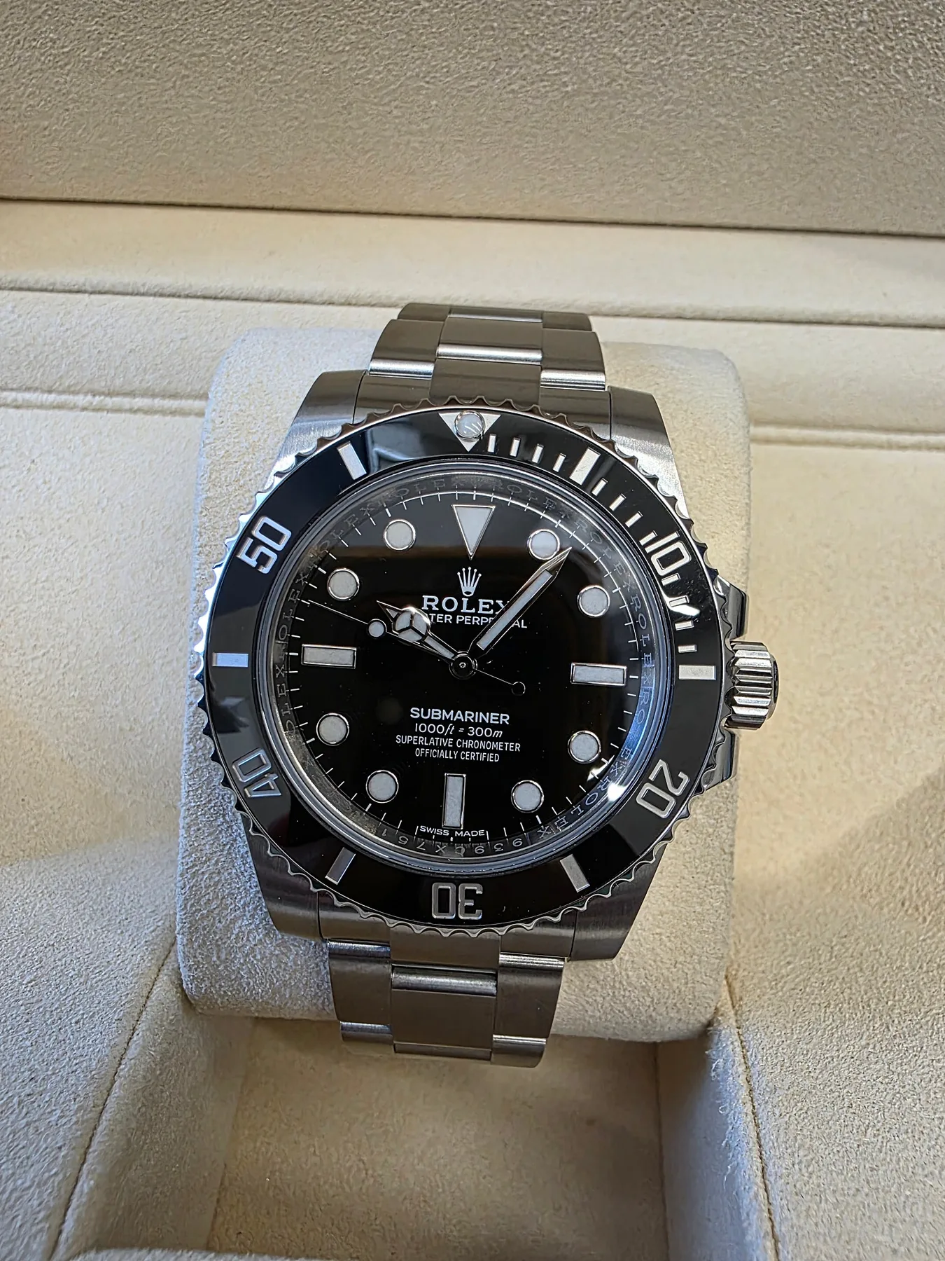 롤렉스 서브마리너 논데이트 40mm 스틸 검판 114060 2020 사진 1