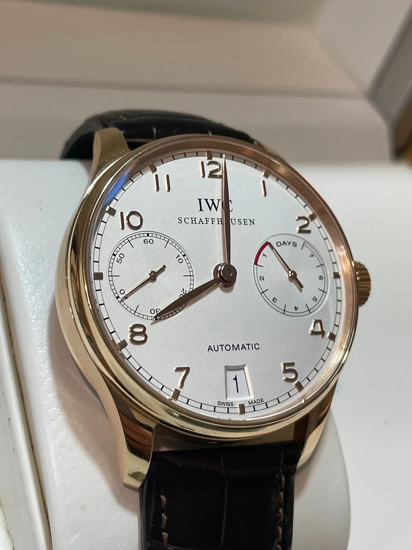 IWC 7Days 로즈골드 사진 1