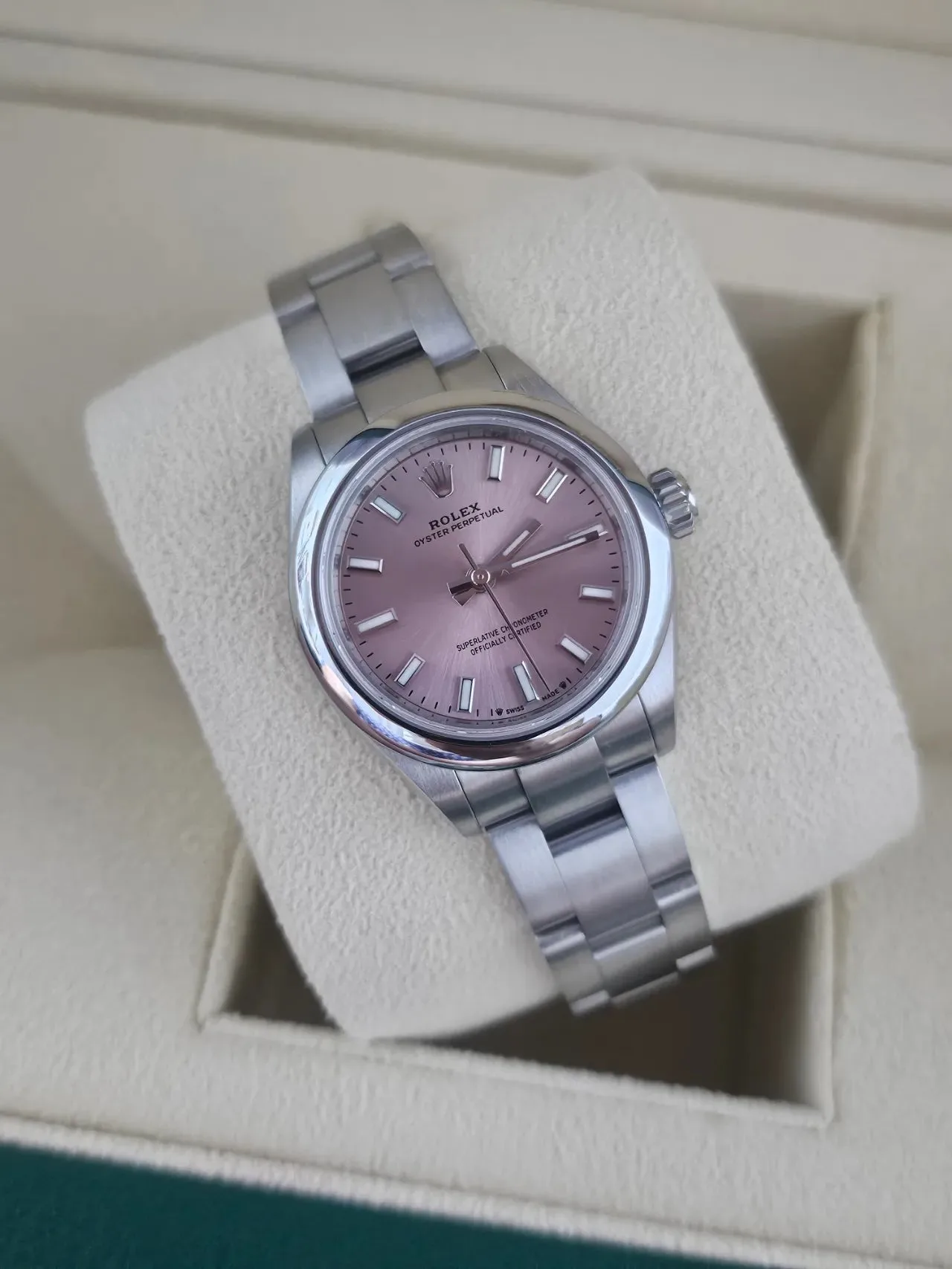 롤렉스 276200 오이스터 페페츄얼 28mm 핑크다이얼 2022 사진 5