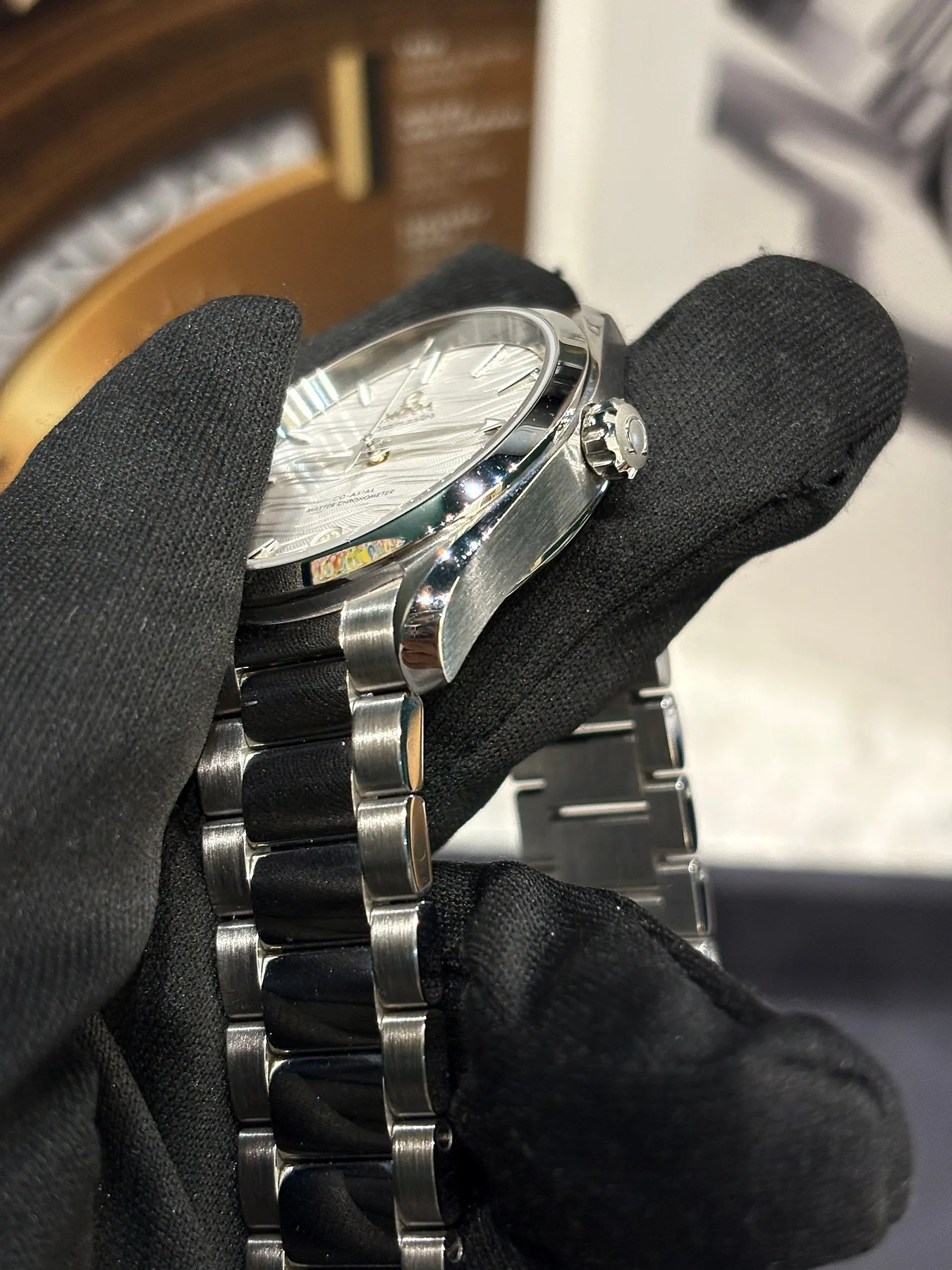 오메가 씨마스터 아쿠아 테라 150M 코액시얼 마스터 크로노미터 38MM 사진 3