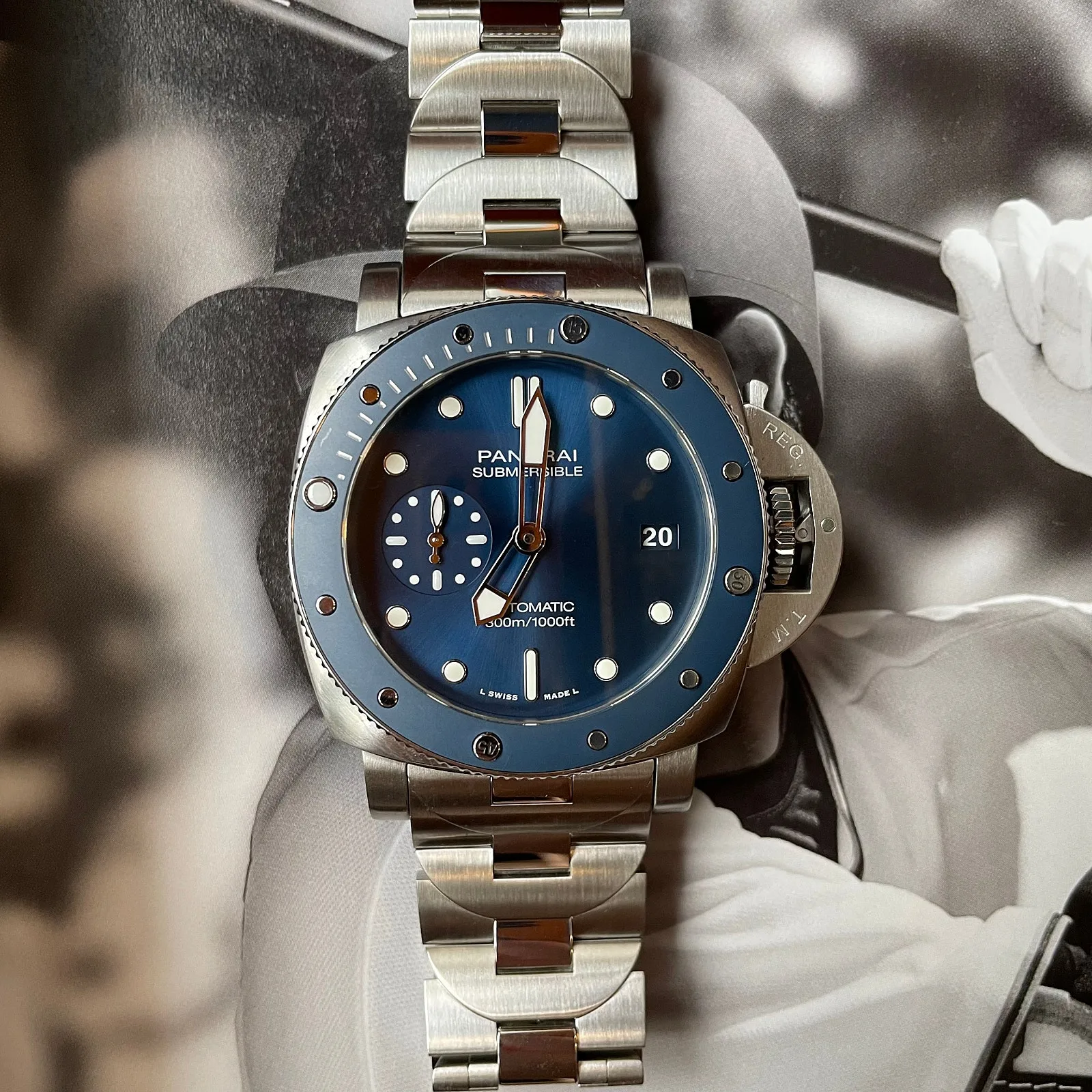 파네라이 섭머저블 블루노떼 42mm 스틸 2021 사진 1