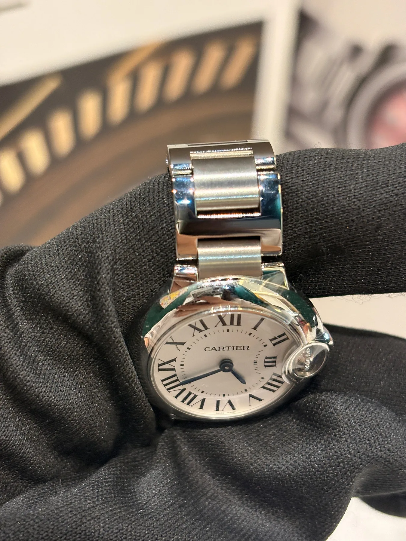 까르띠에 발롱블루 스틸 28mm WSBB0067 2023 사진 4