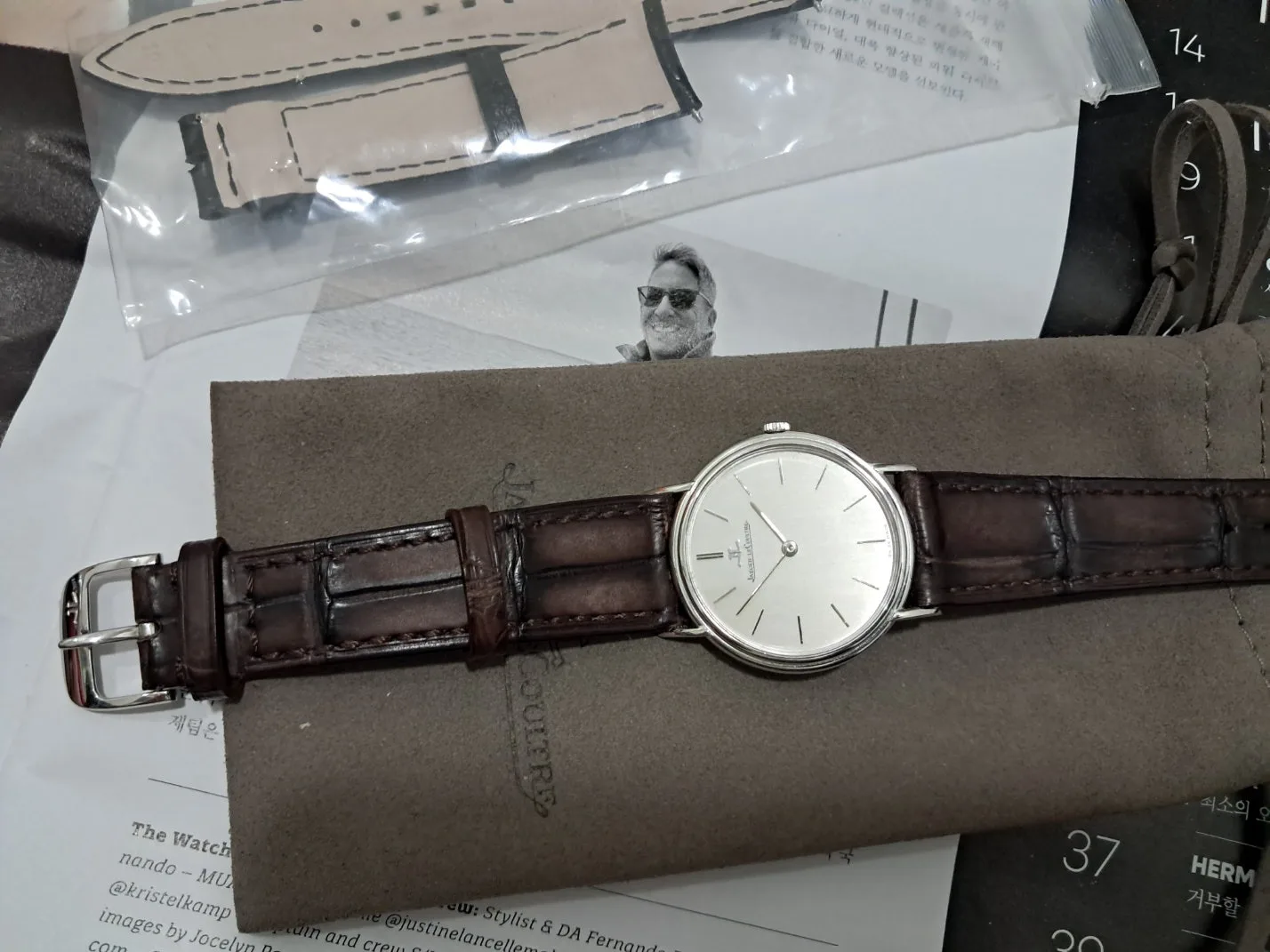 예거르쿨트르 빈티지 18k 화이트골드 사진 7