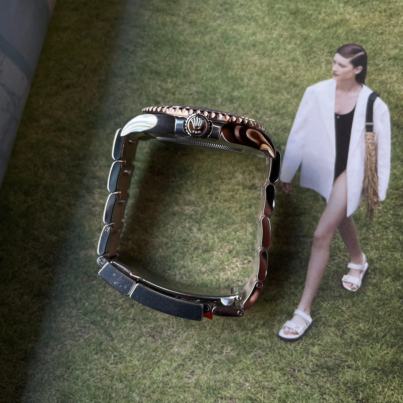롤렉스 요트마스터1 검판 40mm 로즈골드 콤비 오토매틱 2024 사진 6
