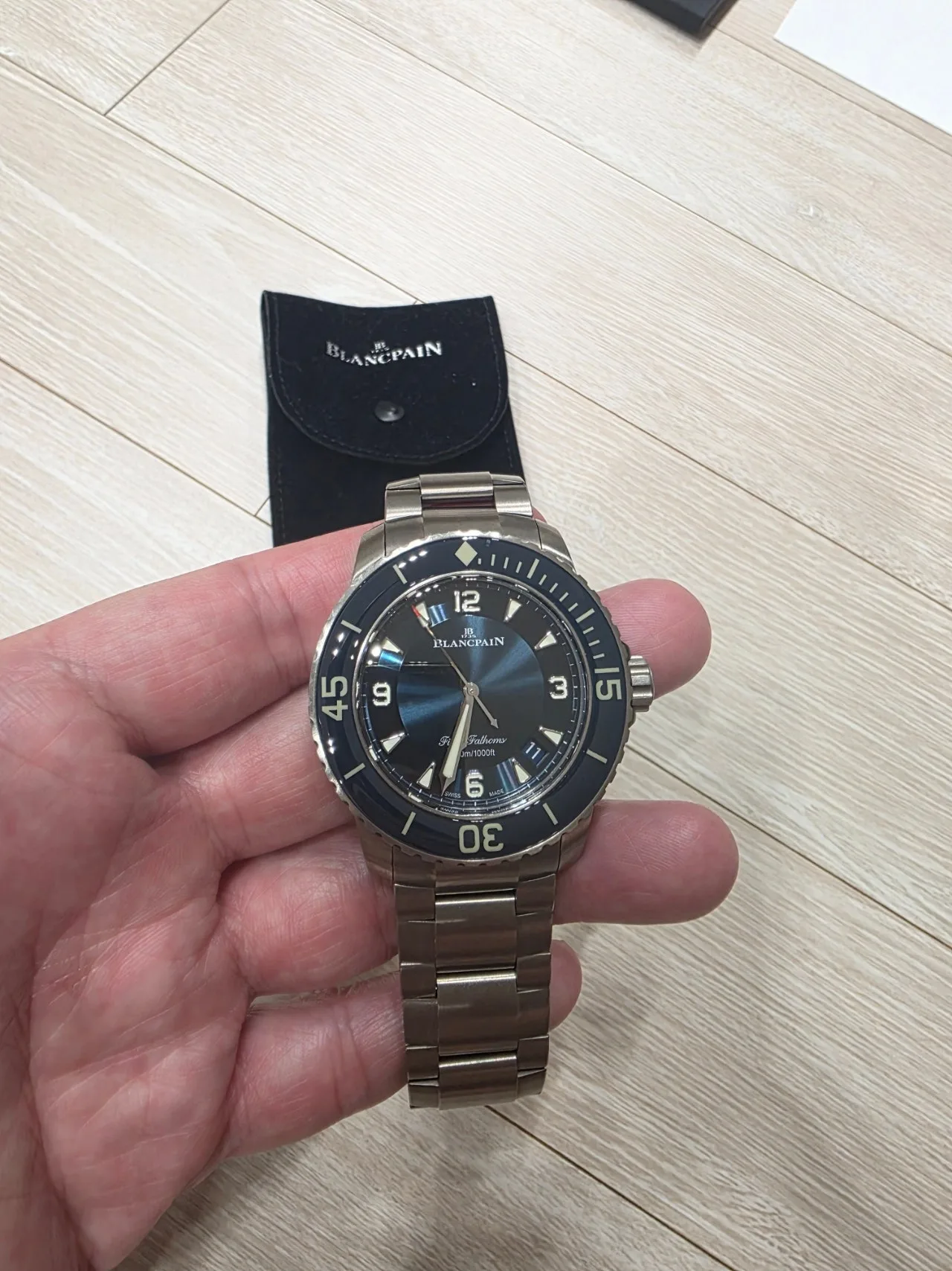 블랑팡 피프티패덤즈 45mm 티타늄 청판 2021 사진 1