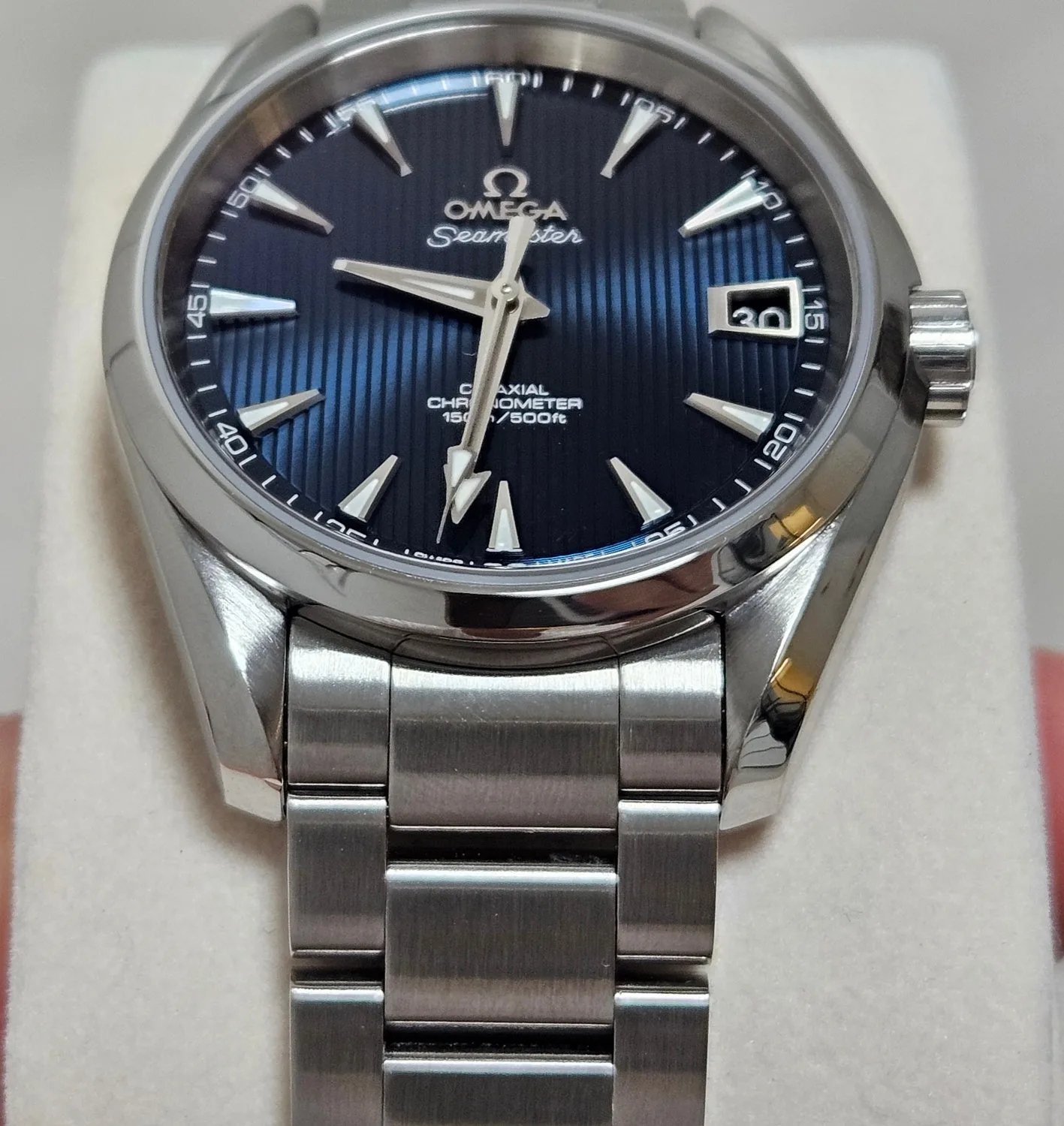 오메가 아쿠아테라 스카이폴 청판 38.5mm 사진 2