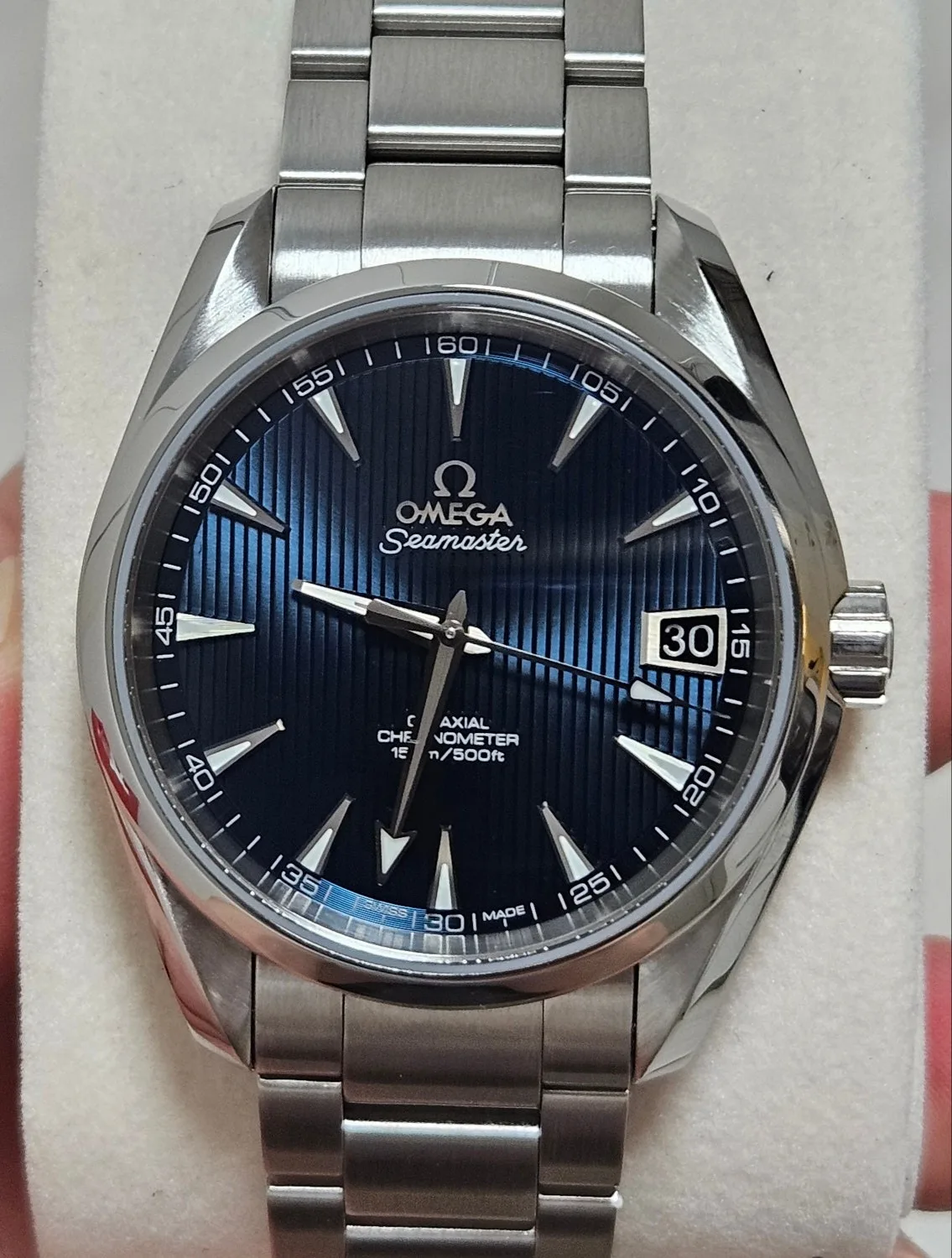 오메가 아쿠아테라 스카이폴 청판 38.5mm 사진 7