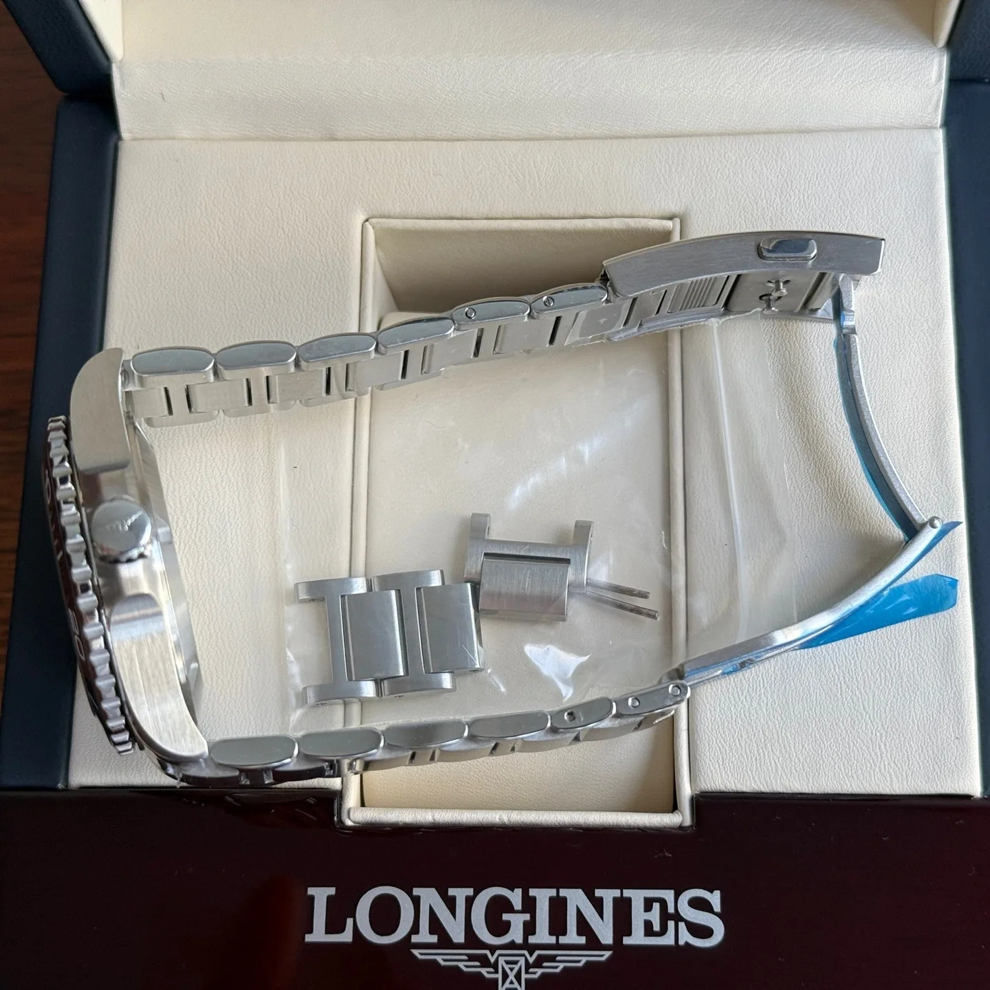 론진 L37904966 하이드로콘퀘스트 GMT 41mm 블루 다이얼 2024 사진 7