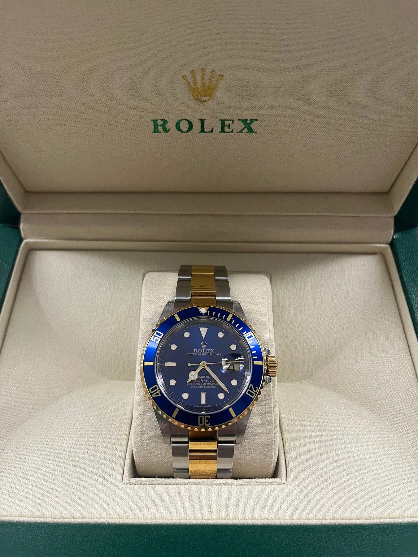 롤렉스 서브마리너 데이트 청콤 40mm 16613LB 2009 사진 3