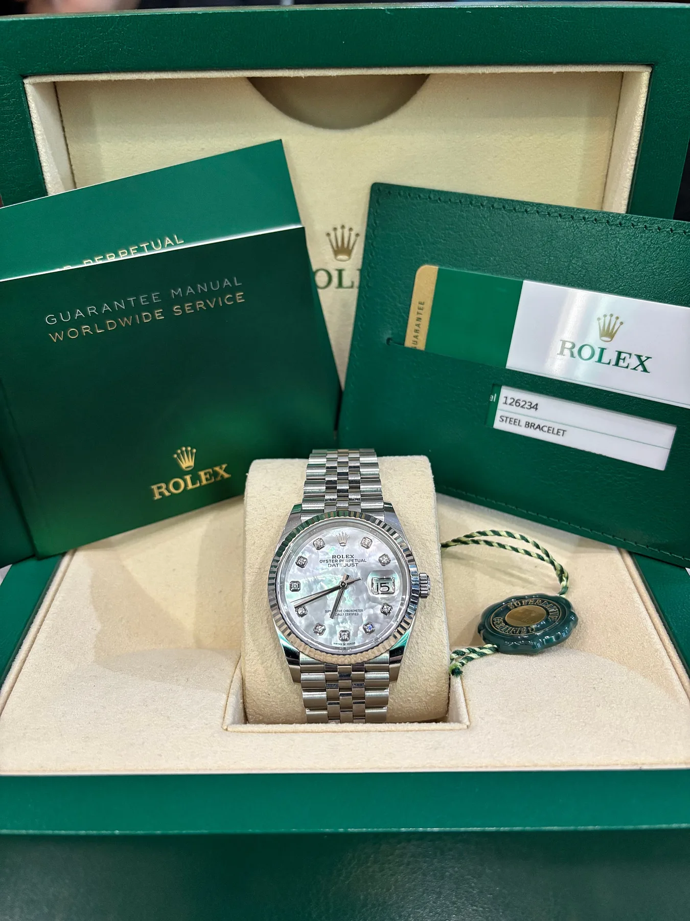 롤렉스 데이저스트 36mm 스틸 자개판 2020 사진 1