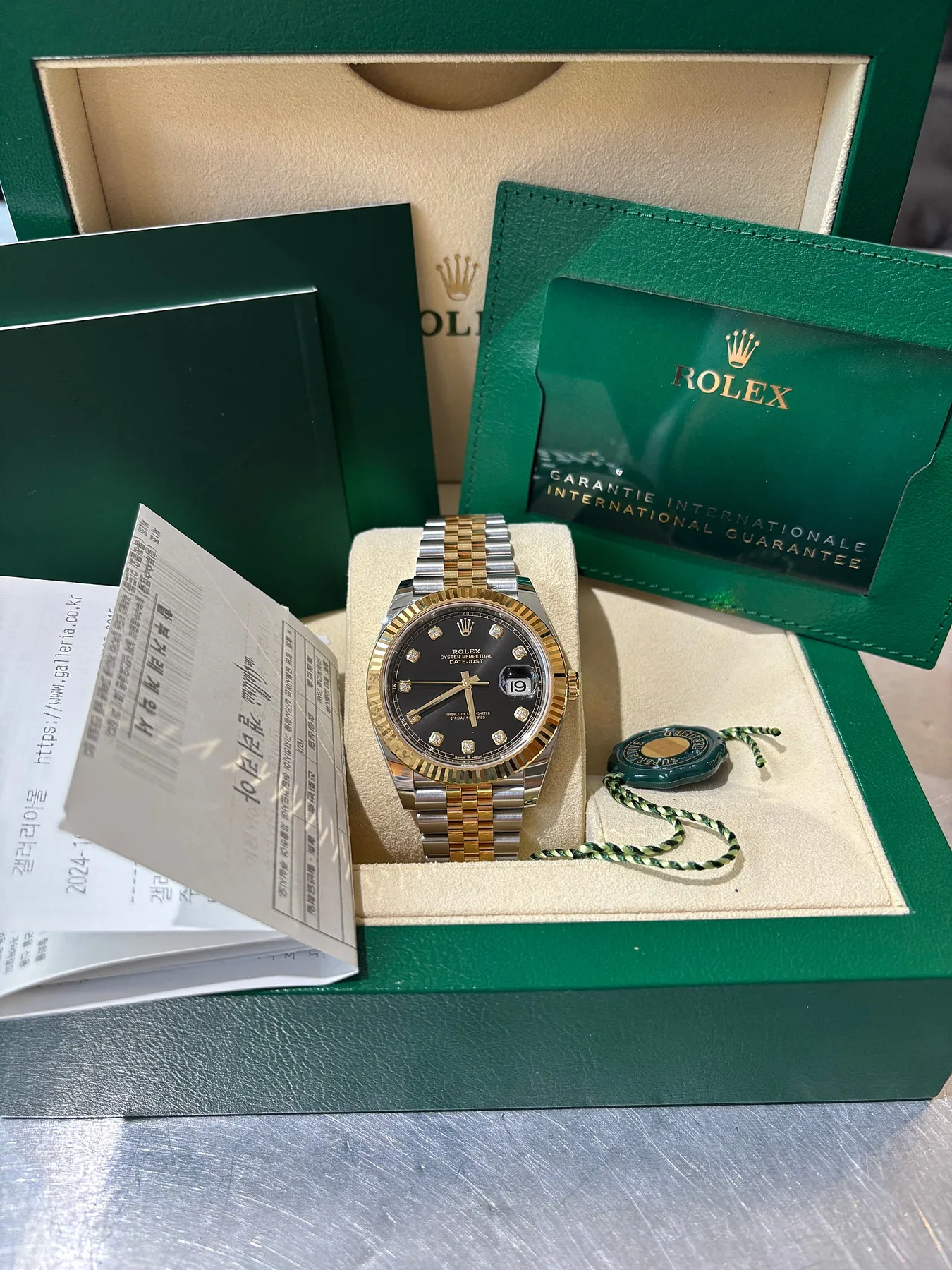 롤렉스 데이저스트 41mm 콤비 검판 2024 사진 1