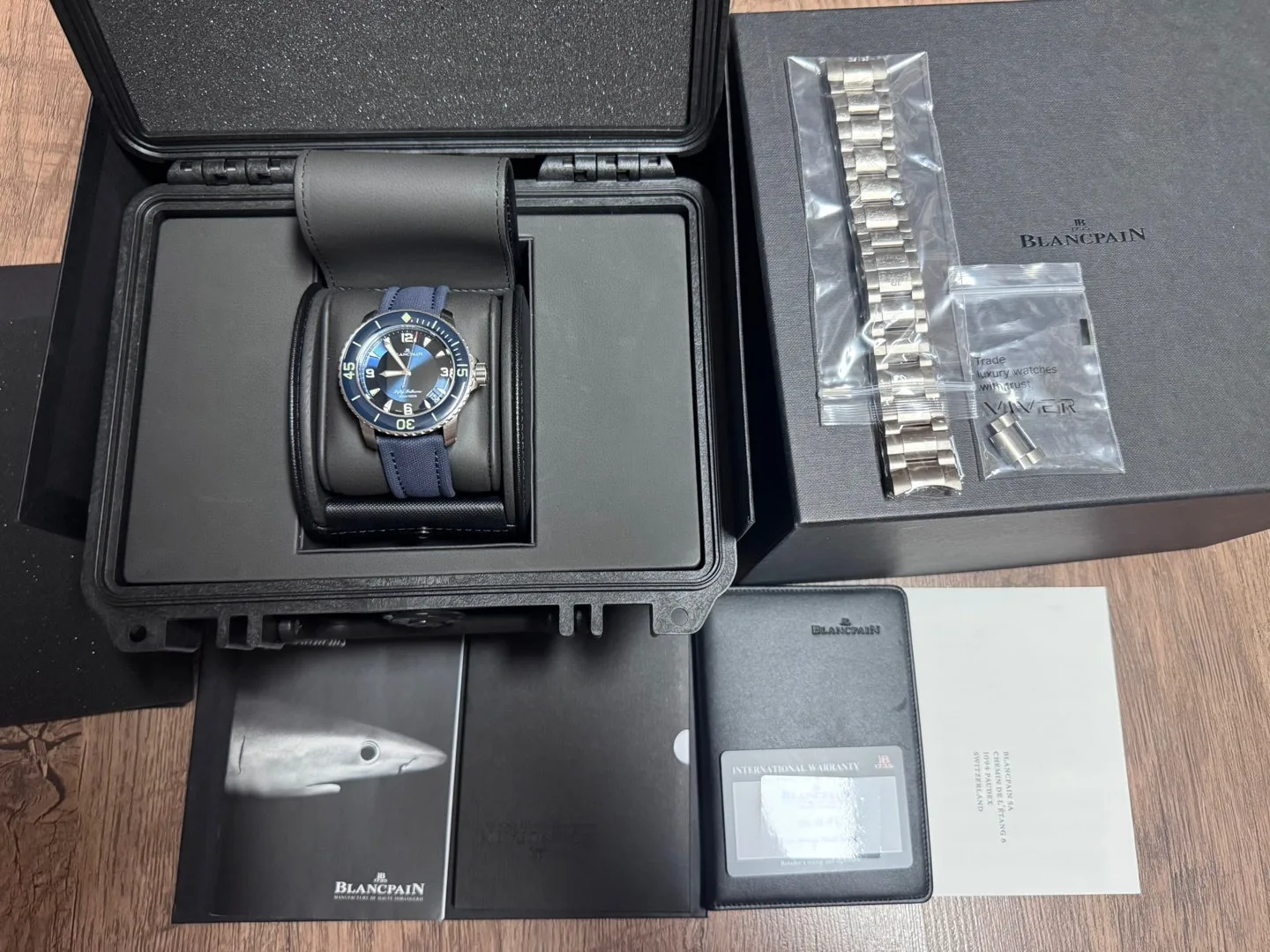 블랑팡 피프티 패덤즈 45mm 티타늄 청판 2022 사진 3