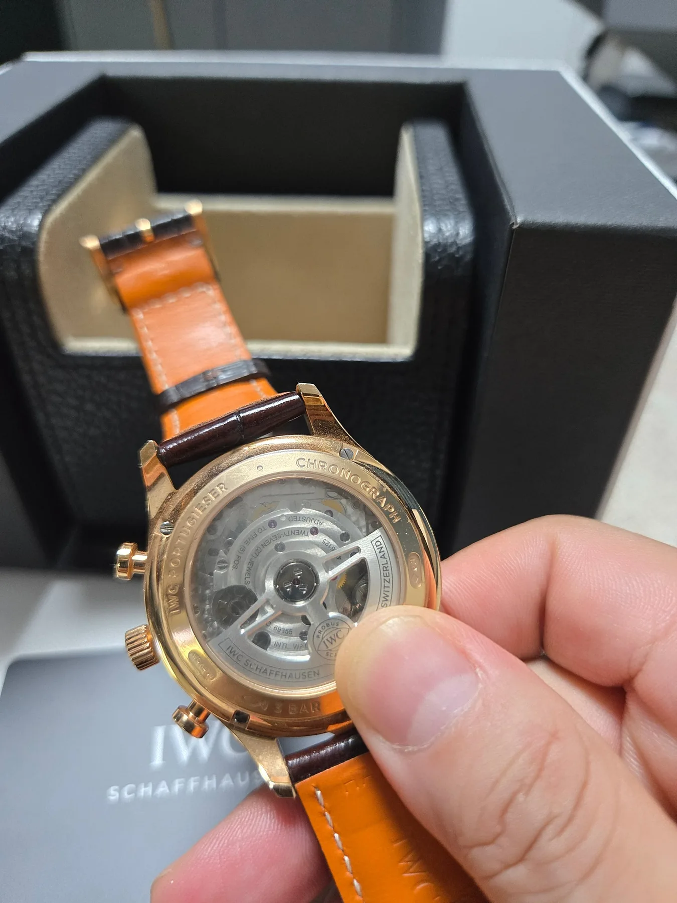 IWC 포르투기저 크로노그래프 로골 금통 2021 사진 6