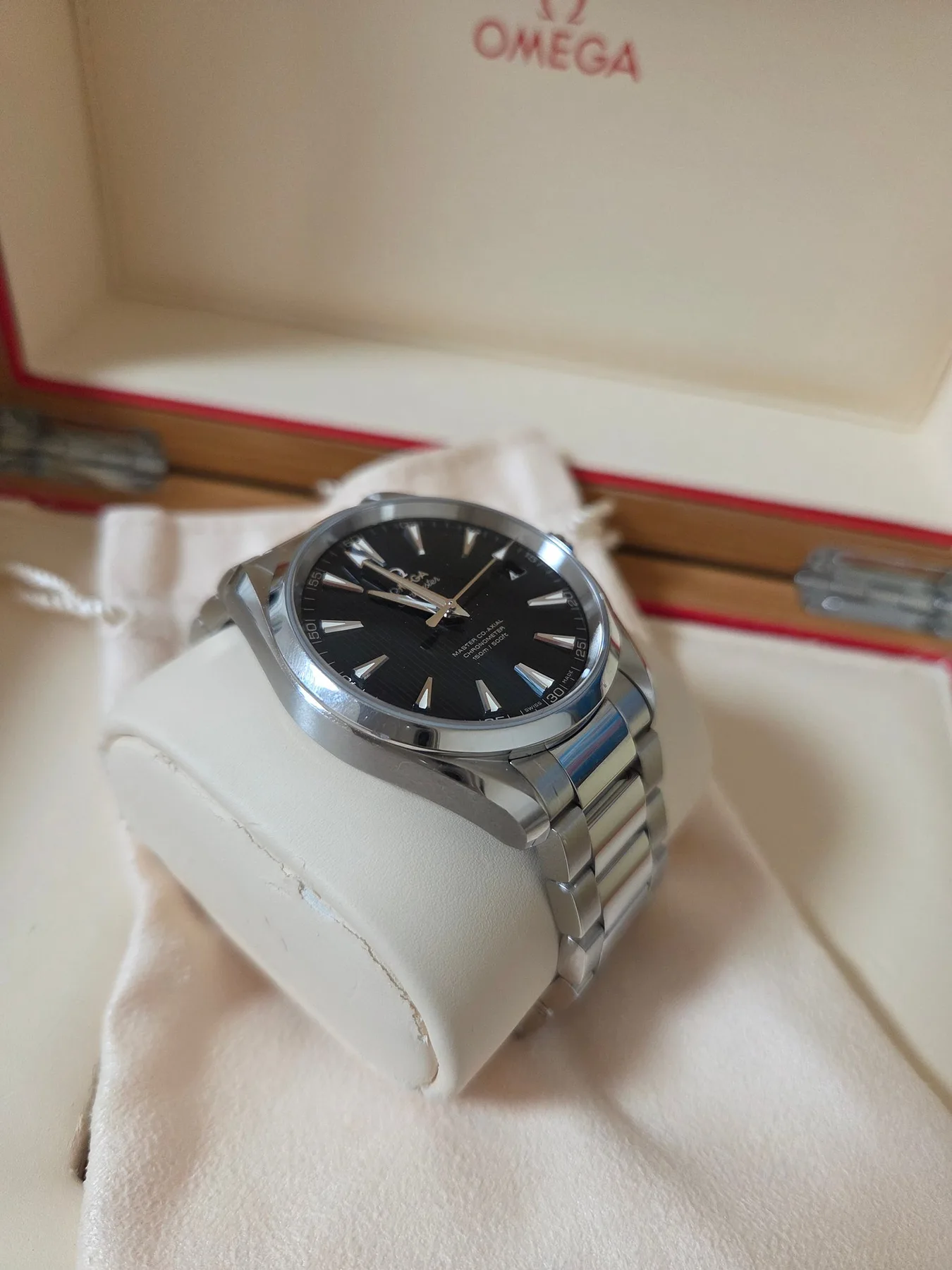 오메가 씨마스터 아쿠아테라 150M 41.5mm 스틸 블루다이얼 2015 사진 7