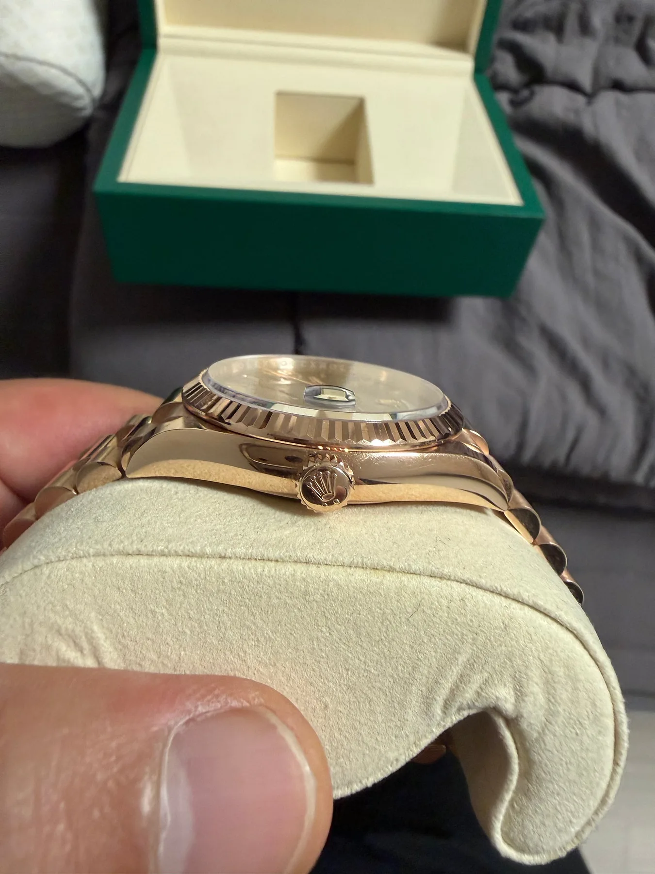 롤렉스 데이데이트 로즈골드 올리브그린 36mm 2025 사진 4
