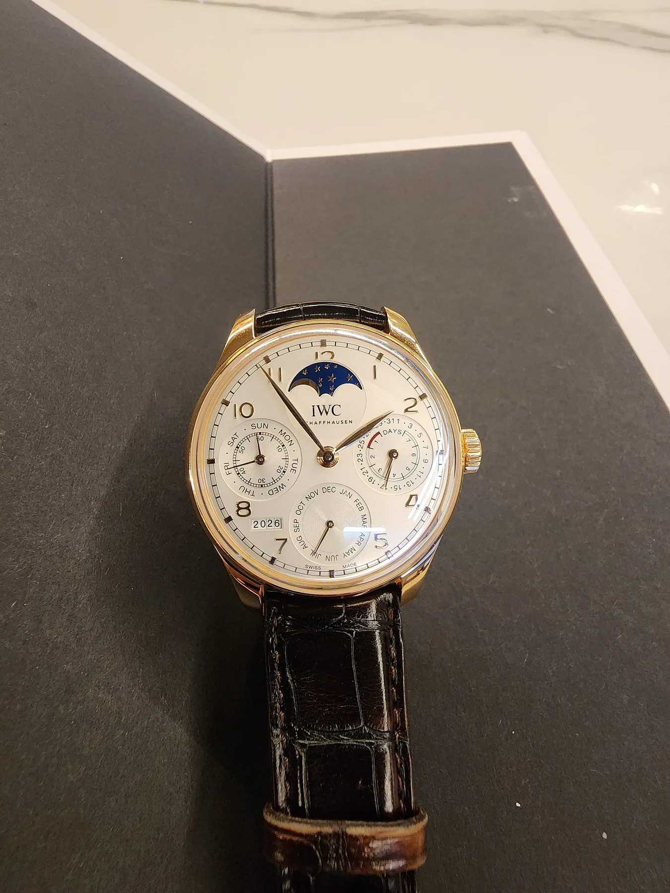 IWC 퍼페츄얼 캘린더 로즈골드 2018 사진 1
