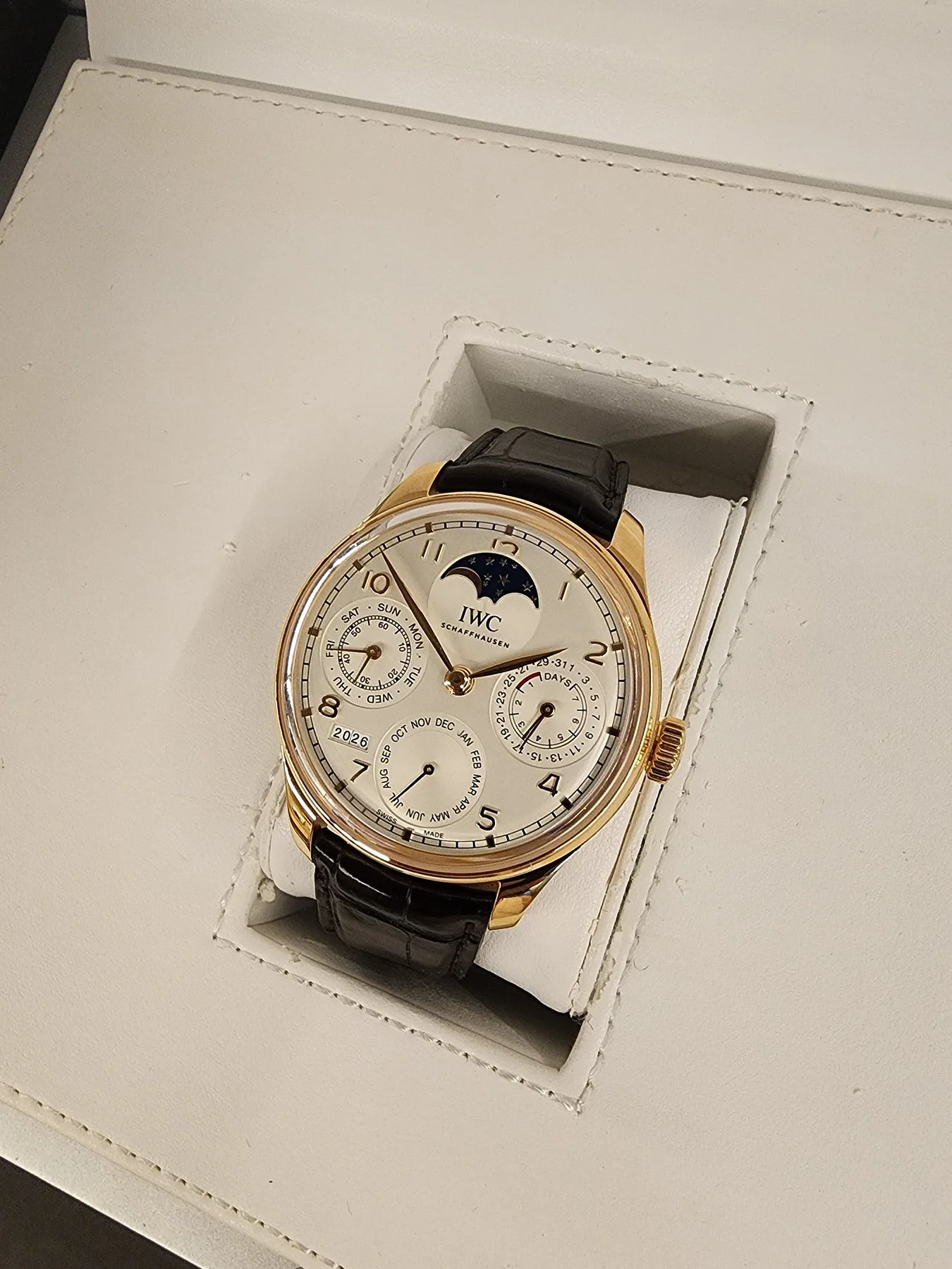 IWC 퍼페츄얼 캘린더 로즈골드 2018 사진 3