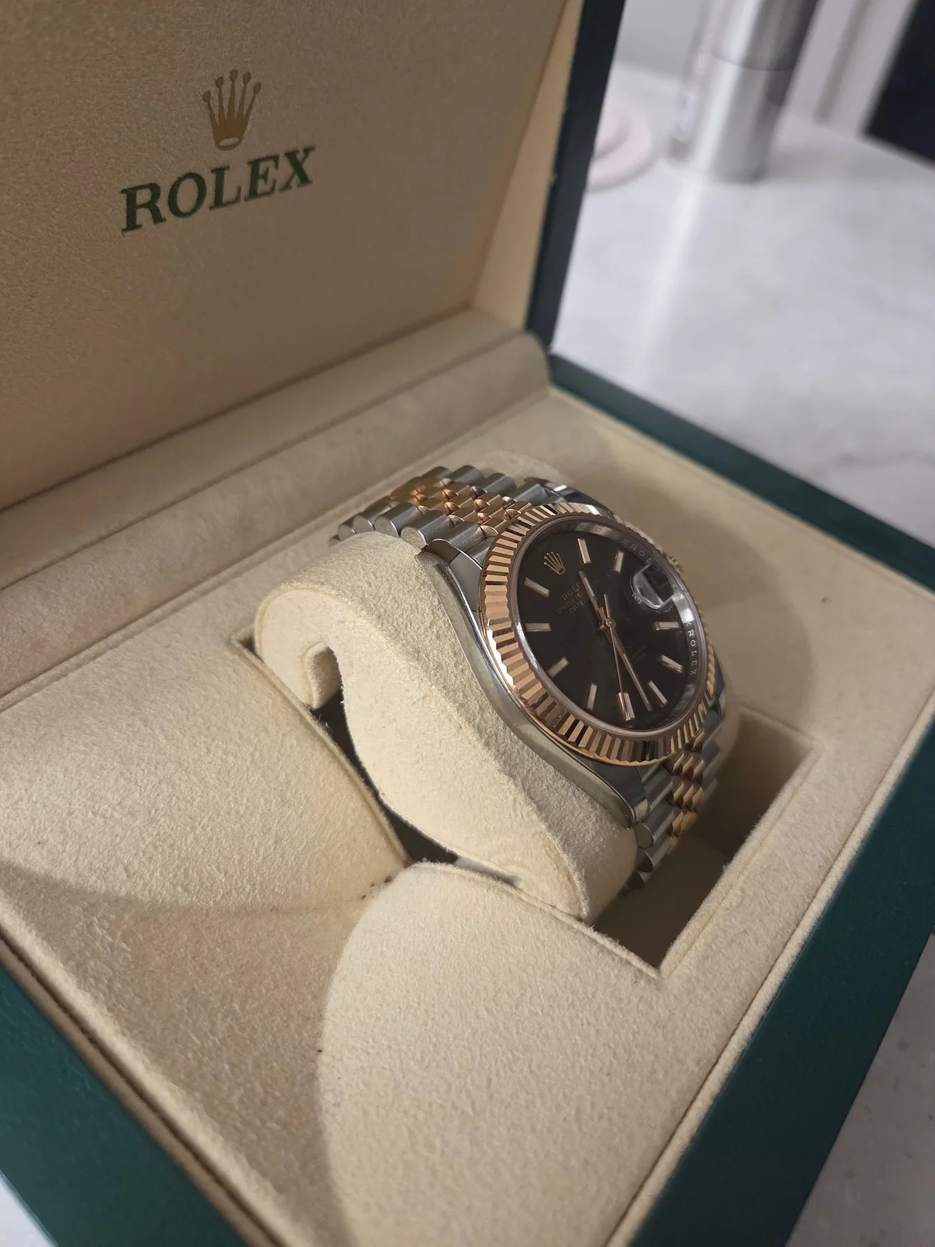 롤렉스 데이저스트 로즈골드 콤비 초코바인덱스 41mm 2020 사진 5