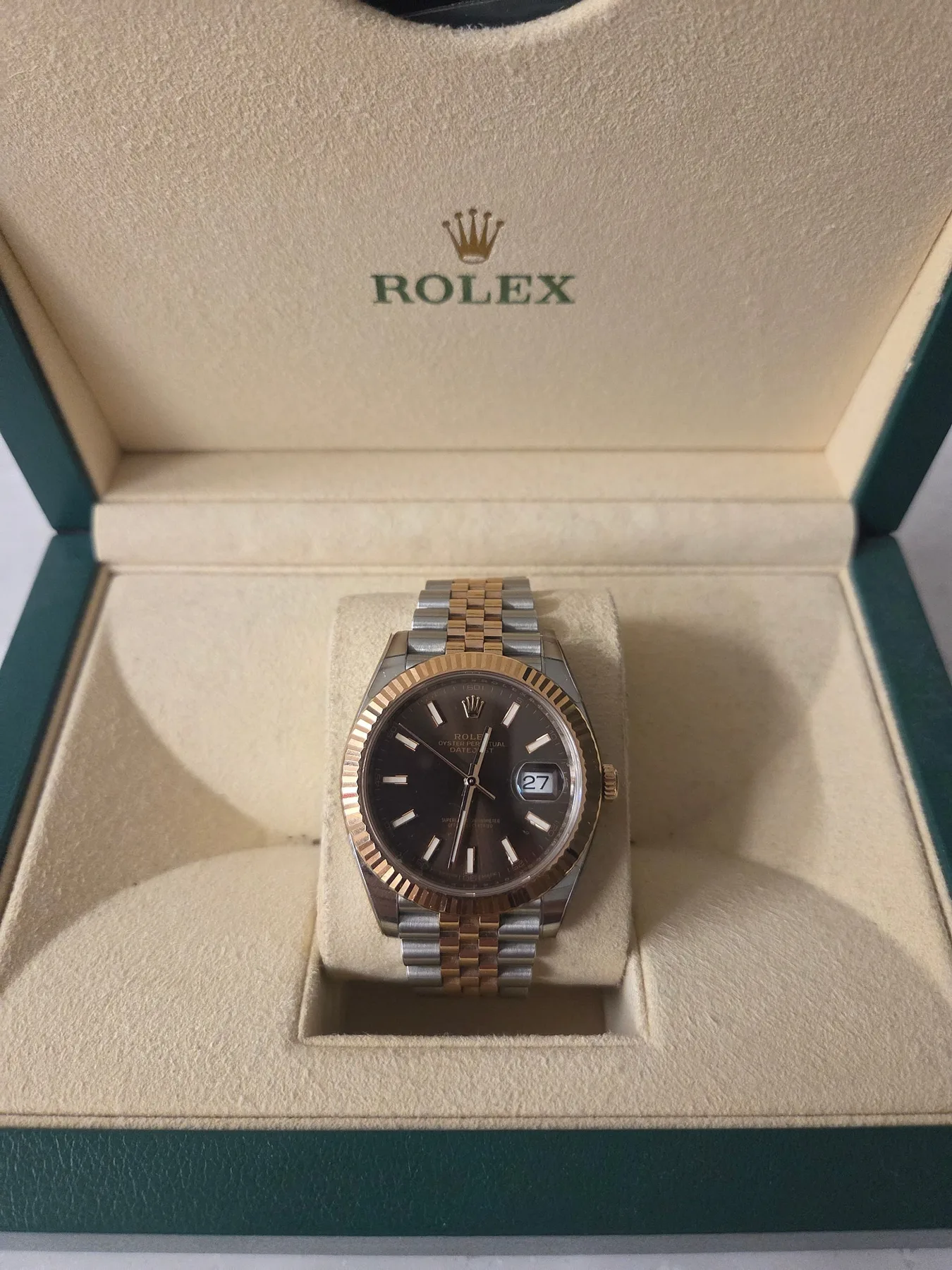 롤렉스 데이저스트 로즈골드 콤비 초코바인덱스 41mm 2020 사진 6