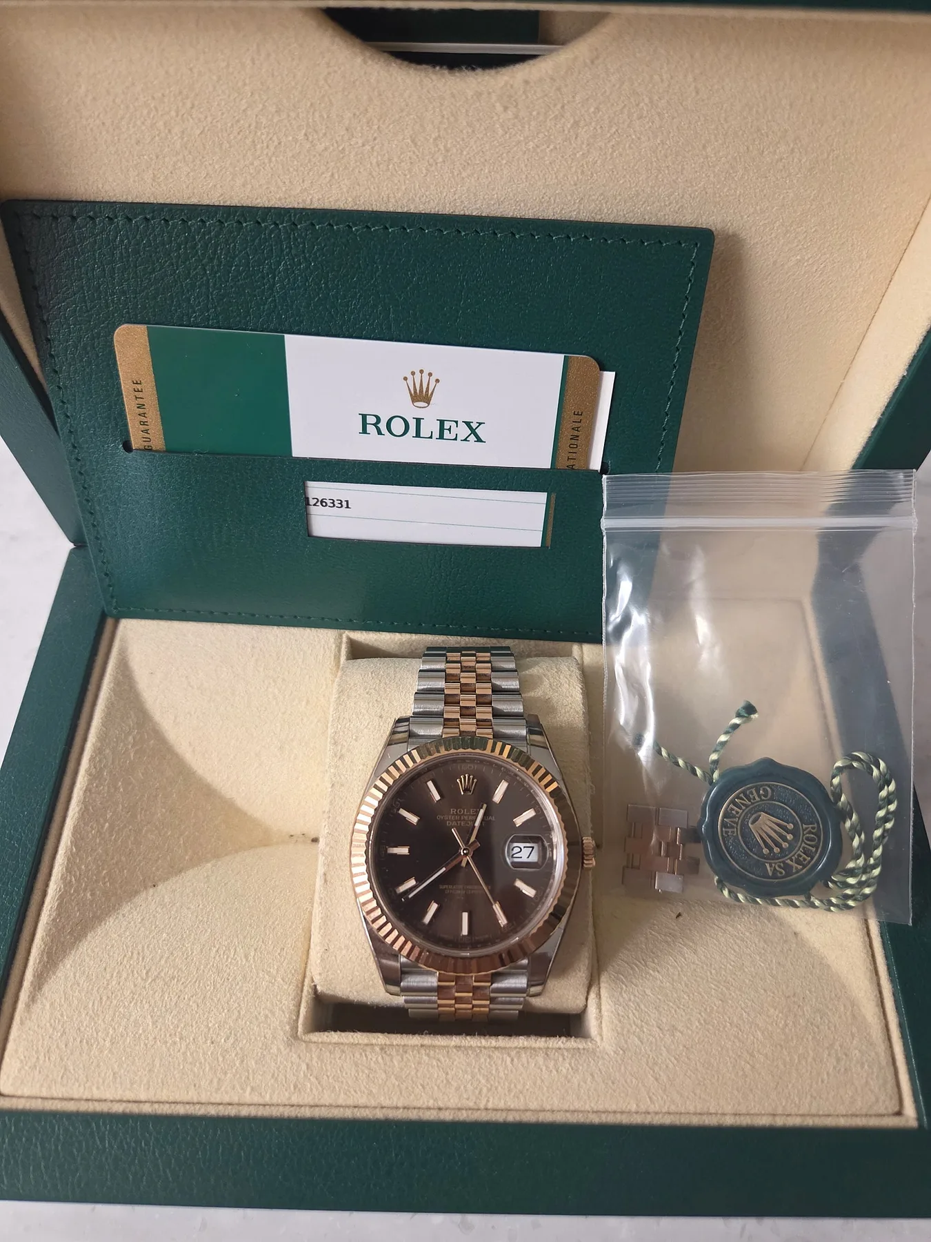 롤렉스 데이저스트 로즈골드 콤비 초코바인덱스 41mm 2020 사진 7