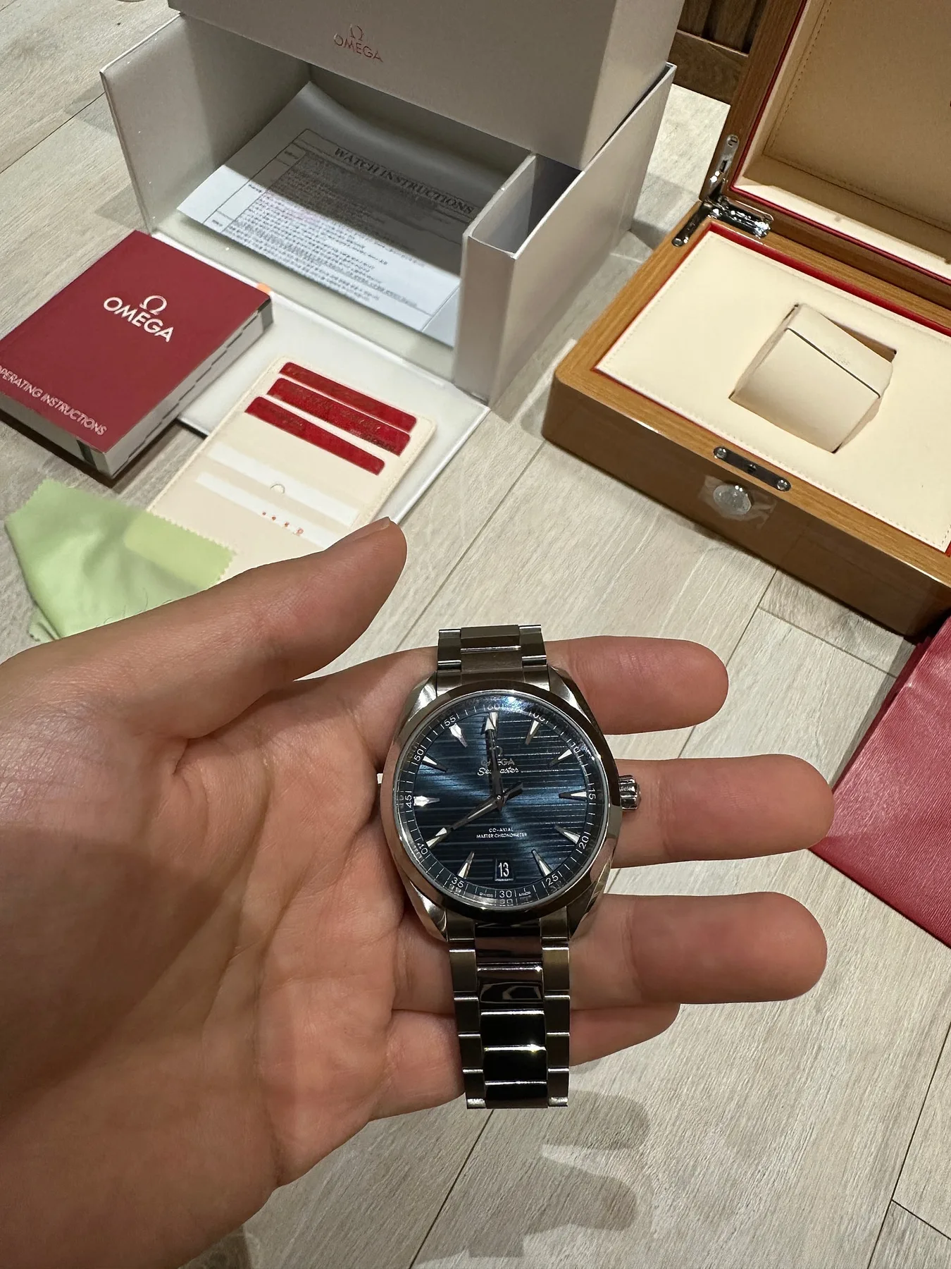 오메가 아쿠아테라 41mm 청판 2022 사진 3