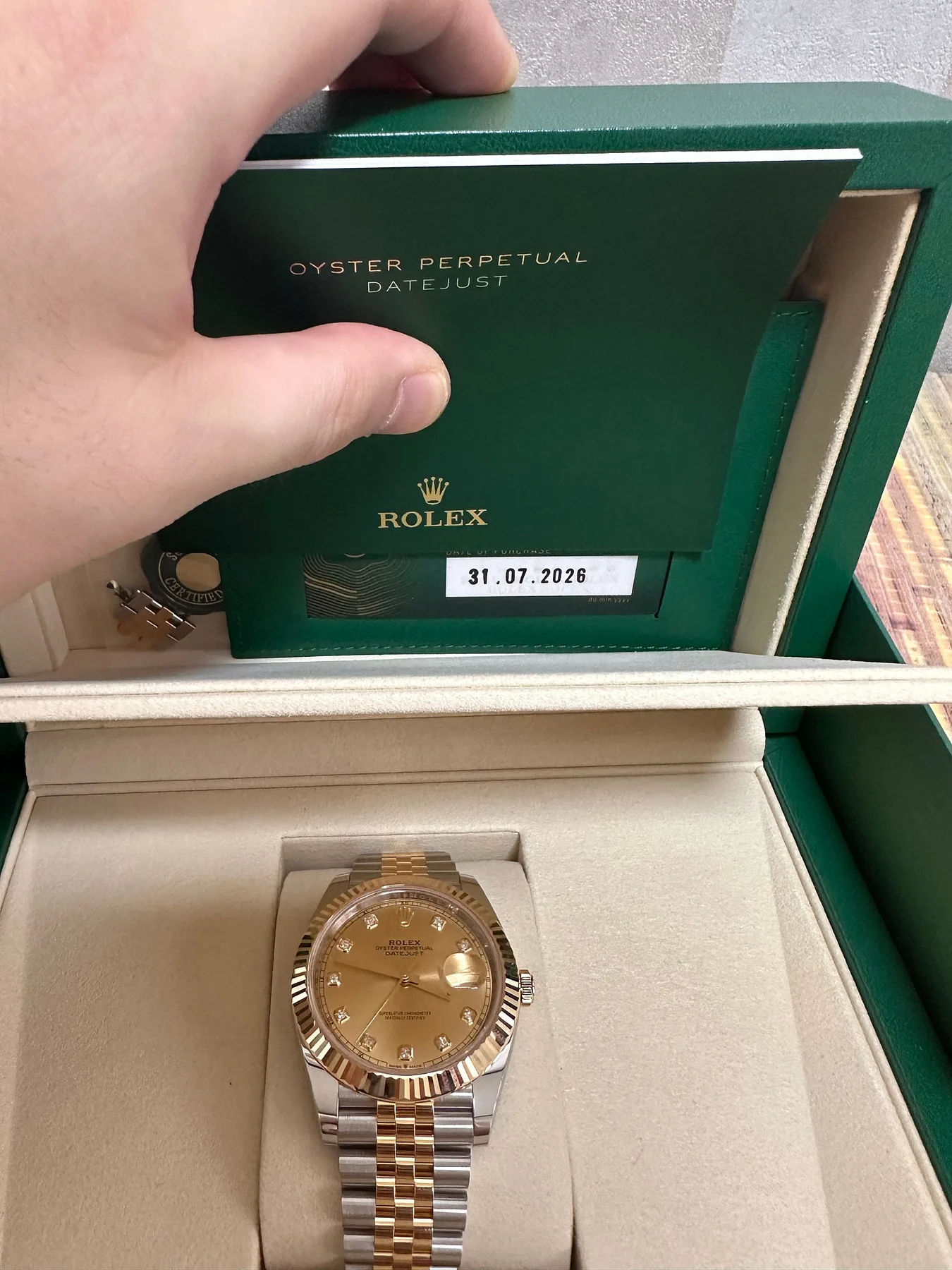 롤렉스 데이저스트 41mm 콤비 샴페인 10P 2026 사진 5