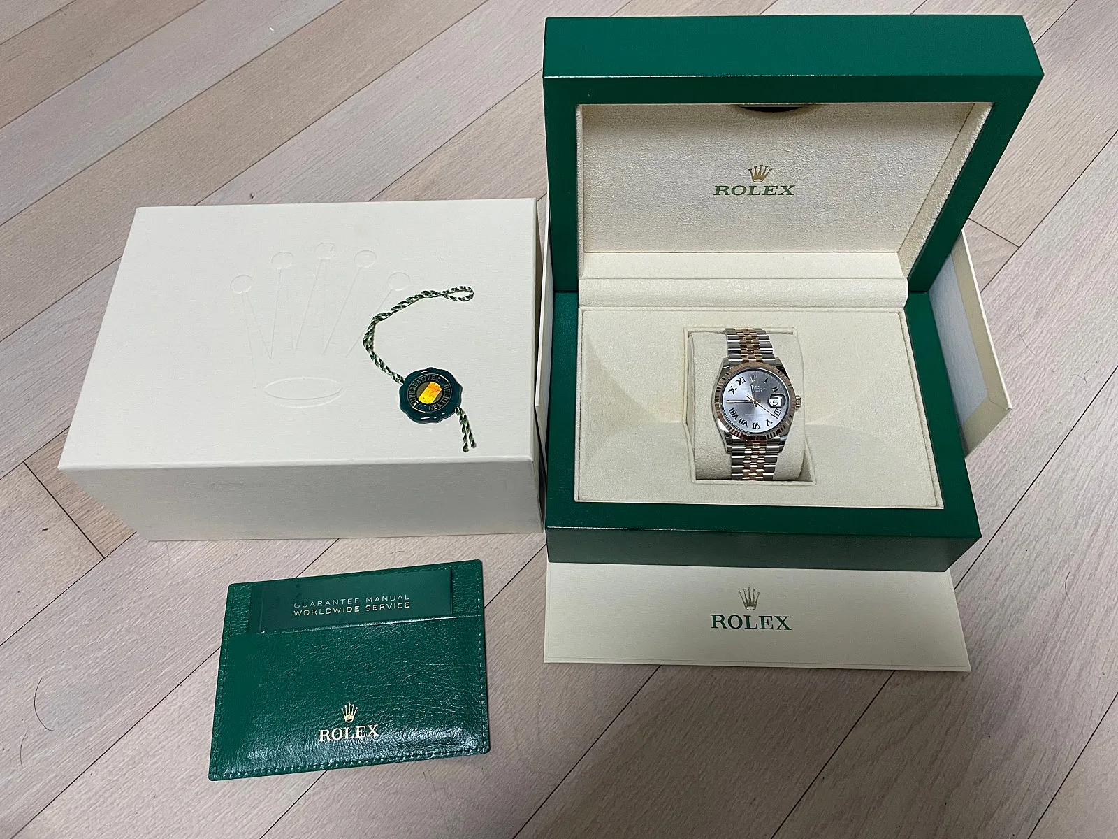 롤렉스 데이트저스트 36mm 윔블던 로즈골드콤비 2024 사진 1