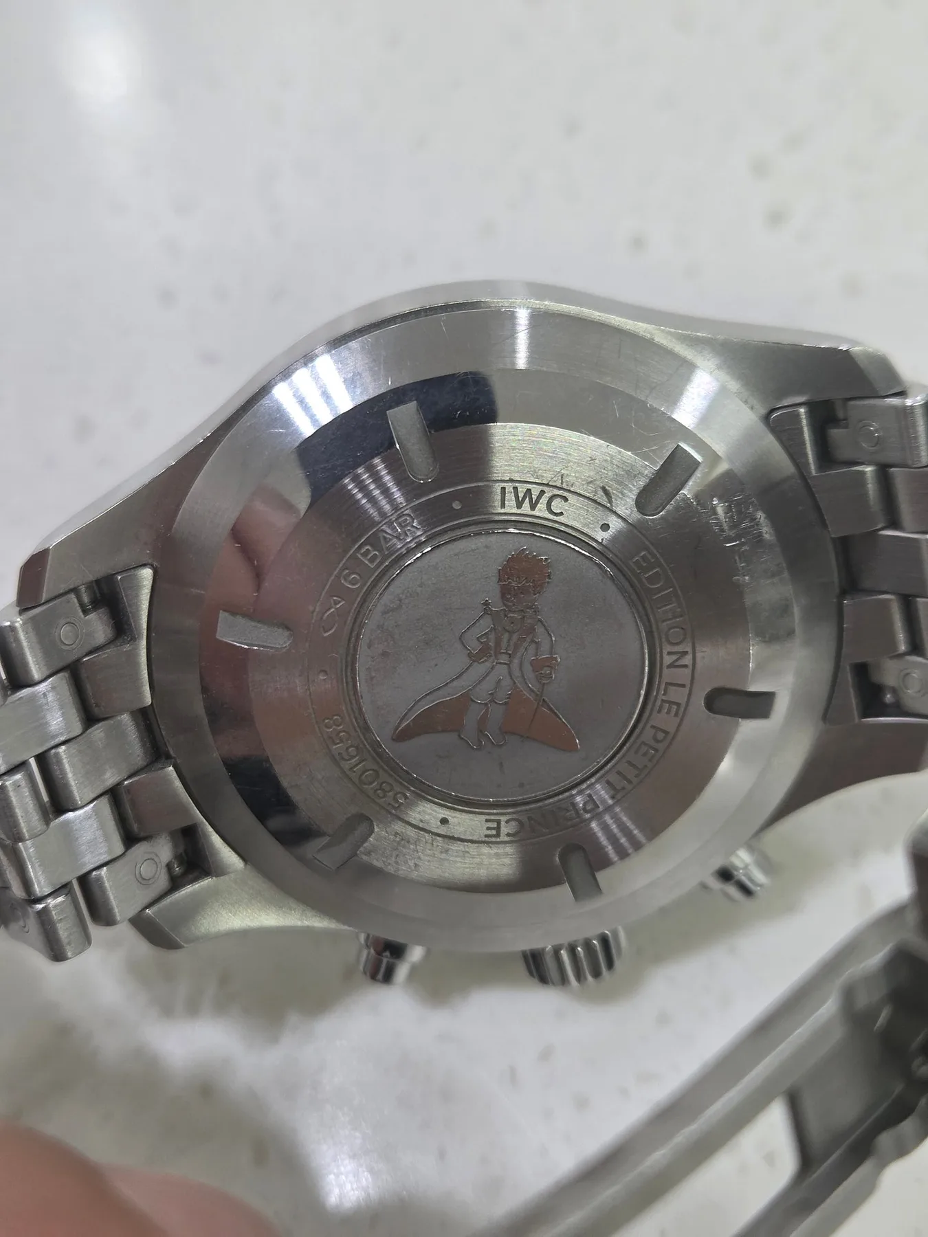 IWC 파일럿 크로노그래프 어린왕자 청판 43mm IW377717 2019 사진 6