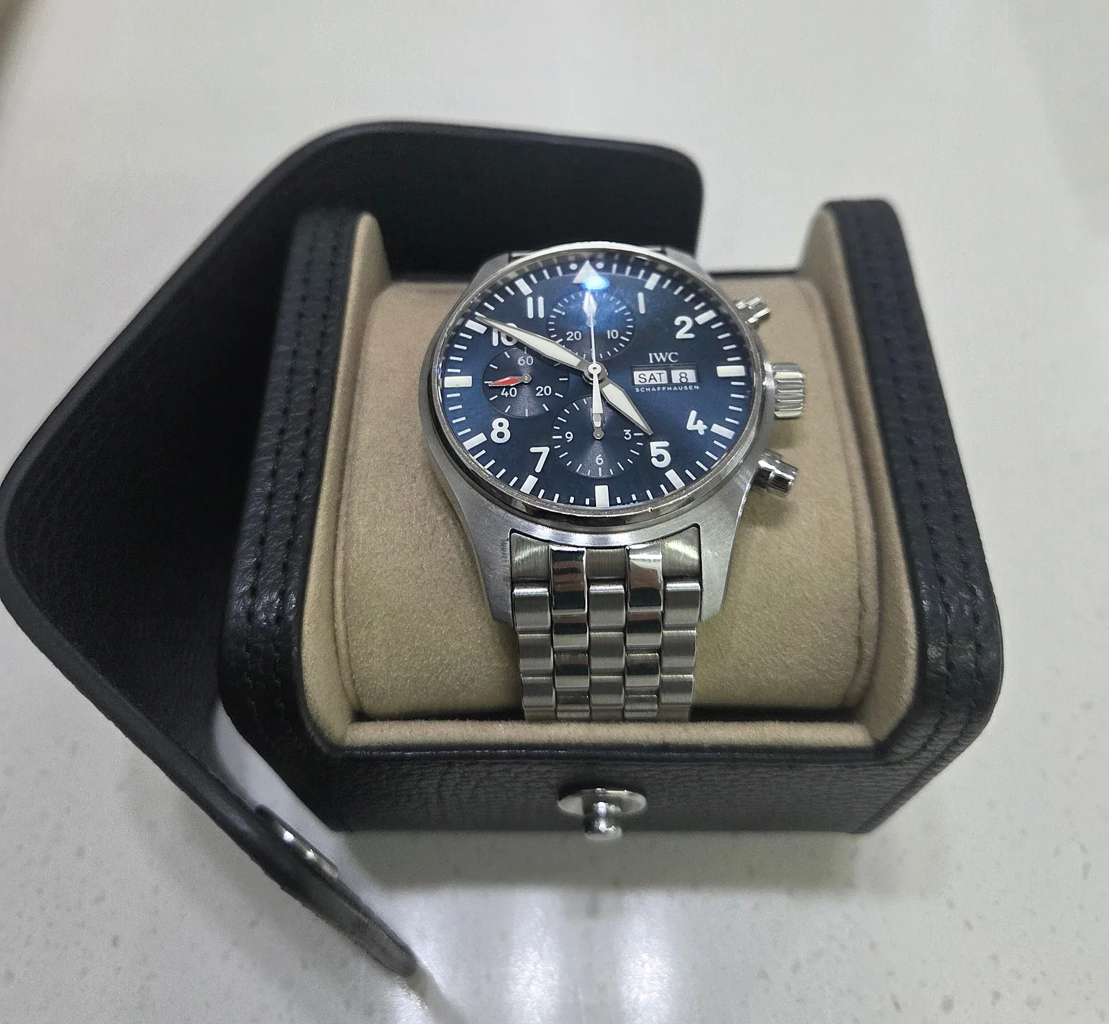 IWC 파일럿 크로노그래프 어린왕자 청판 43mm IW377717 2019 사진 8
