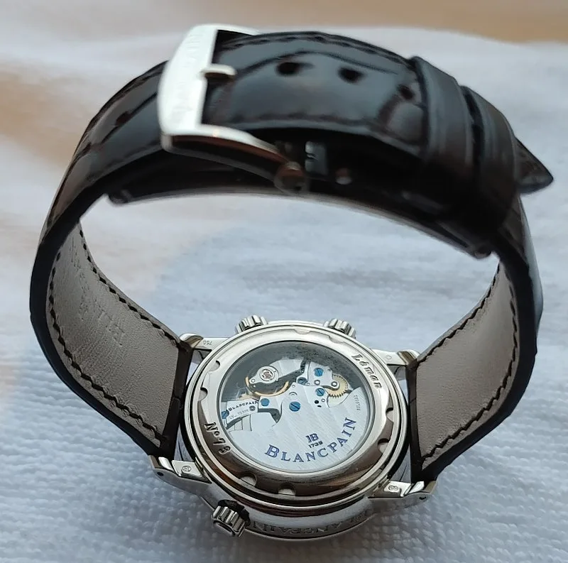 블랑팡 르망 알람 GMT 18k 화이트골드 40mm 2013 사진 4