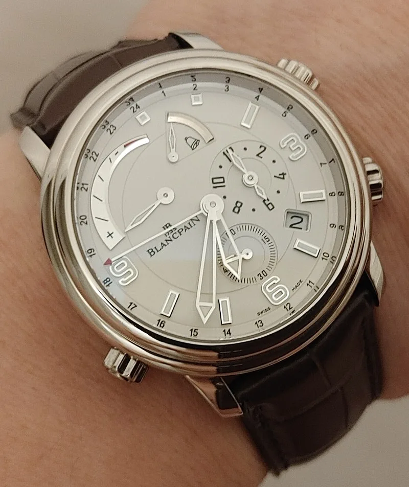 블랑팡 르망 알람 GMT 18k 화이트골드 40mm 2013 사진 6