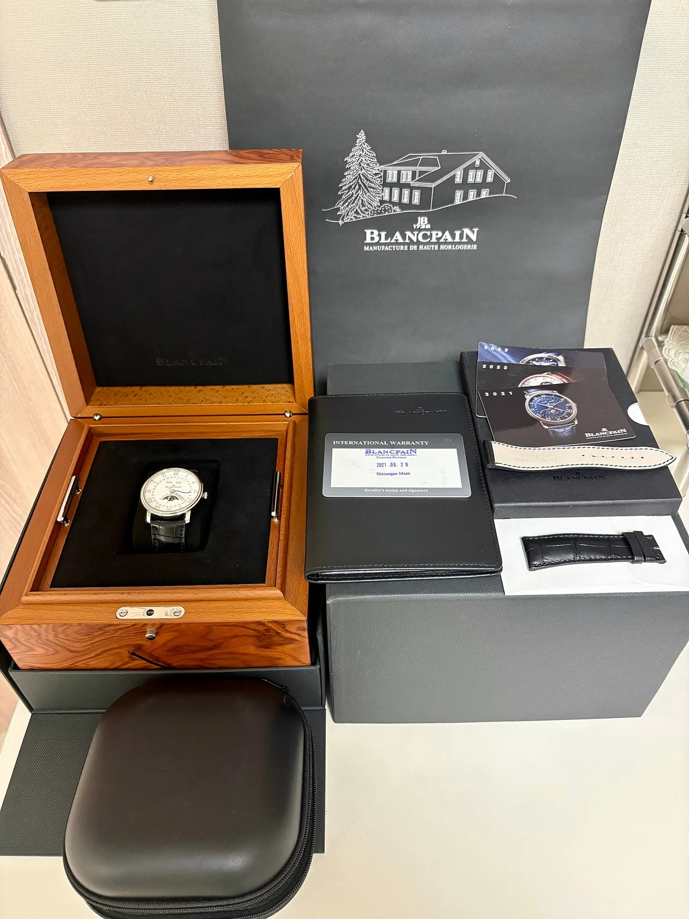 블랑팡 빌레레 콴티엠 컴플릿 문페이즈 40mm 2021 사진 6